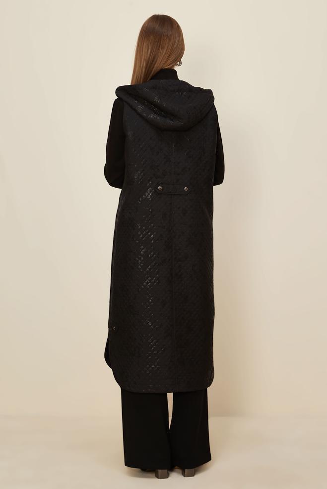 Tesettür giyim SİYAH 46109 1261 VARAK YELEK 38-46 TEK 42 - ALVİNA