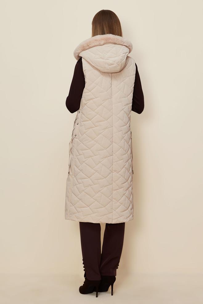 Hijab clothing BEIGE 46149 COMBO YELEK 38-46 TEK 40 - ALVİNA