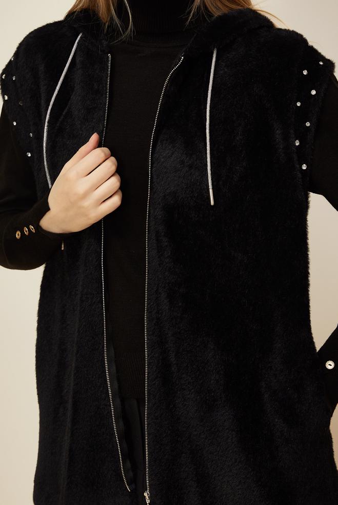 Hijab clothing BLACK 46151 8529 YELEK 38-44 TEK 40 - ALVİNA