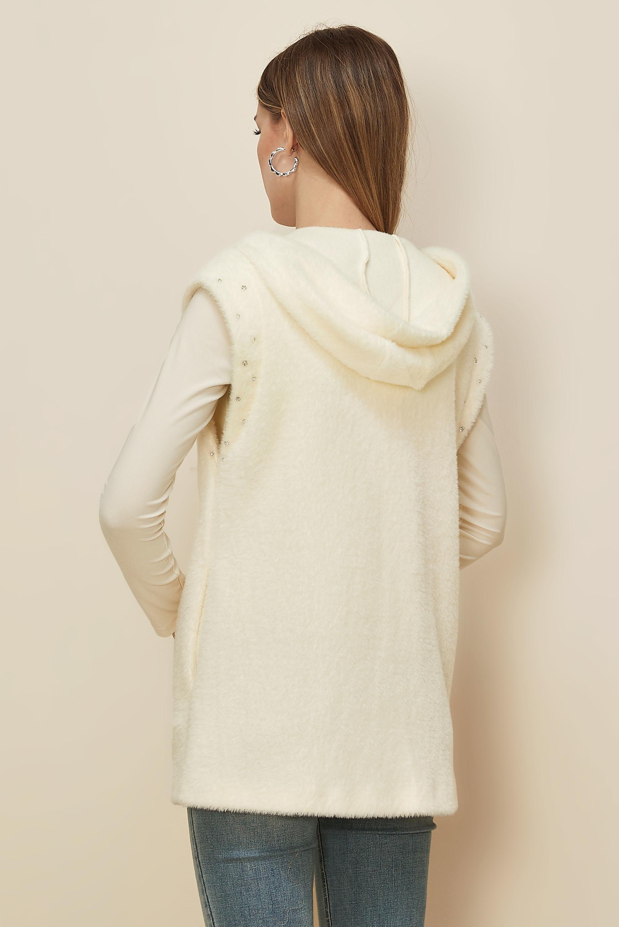 Tesettür giyim BEYAZ 46151 8529 YELEK 38-44 TEK 40