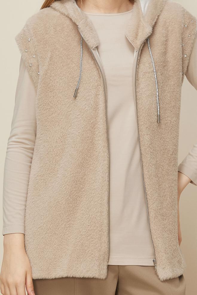 Hijab clothing BEIGE 46151 8529 YELEK 38-44 TEK 40 - ALVİNA