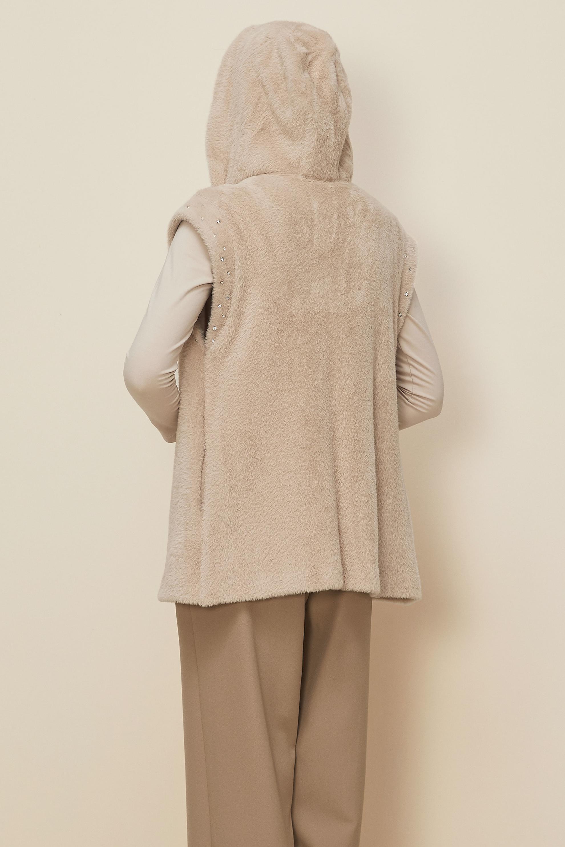 Hijab clothing BEIGE 46151 8529 YELEK 38-44 TEK 40