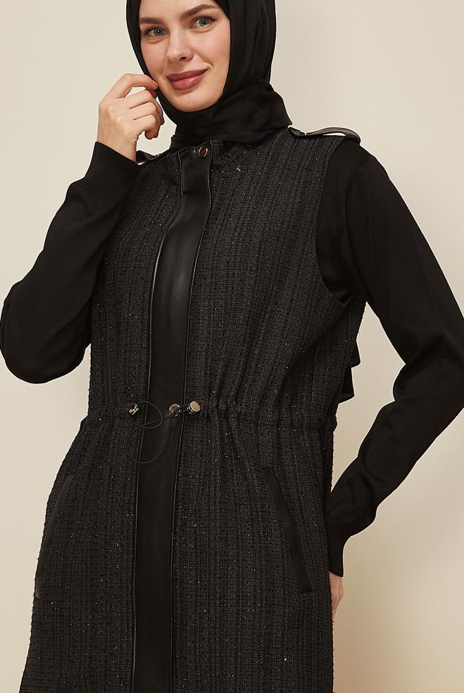 Vêtements hijab NOIR 46169 6341 YELEK 38-44 - ALVİNA