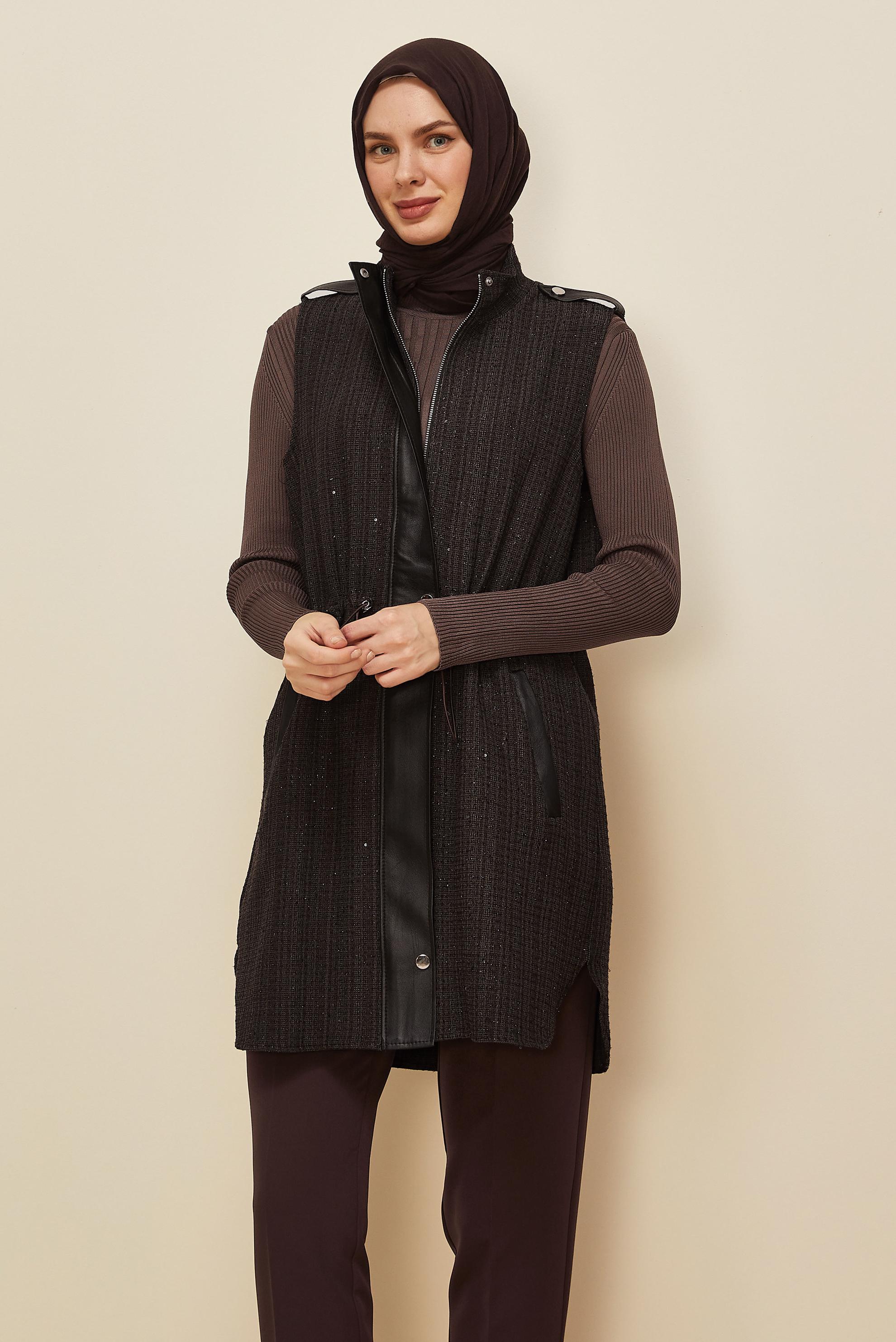 Vêtements hijab BRUN 46169 6341 YELEK 38-44