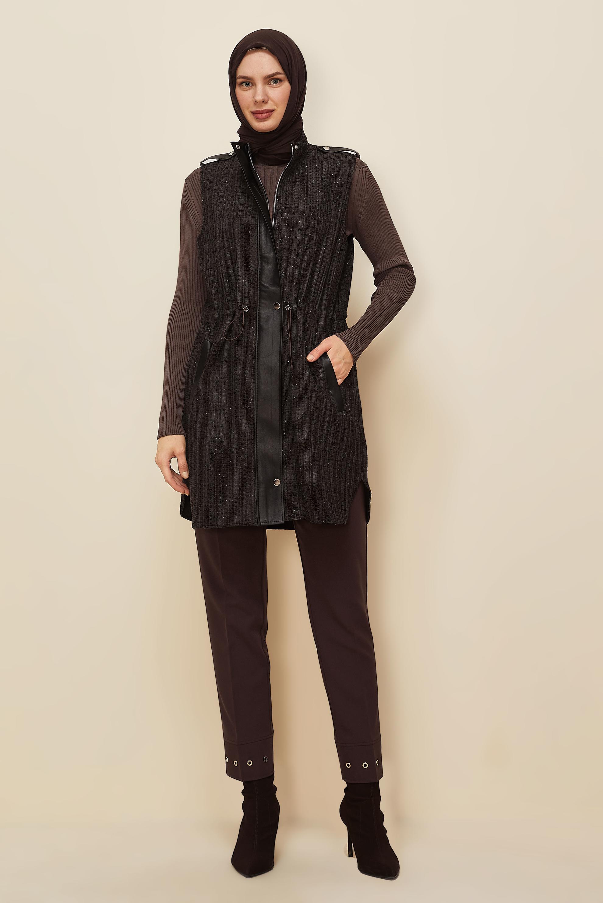 Vêtements hijab BRUN 46169 6341 YELEK 38-44