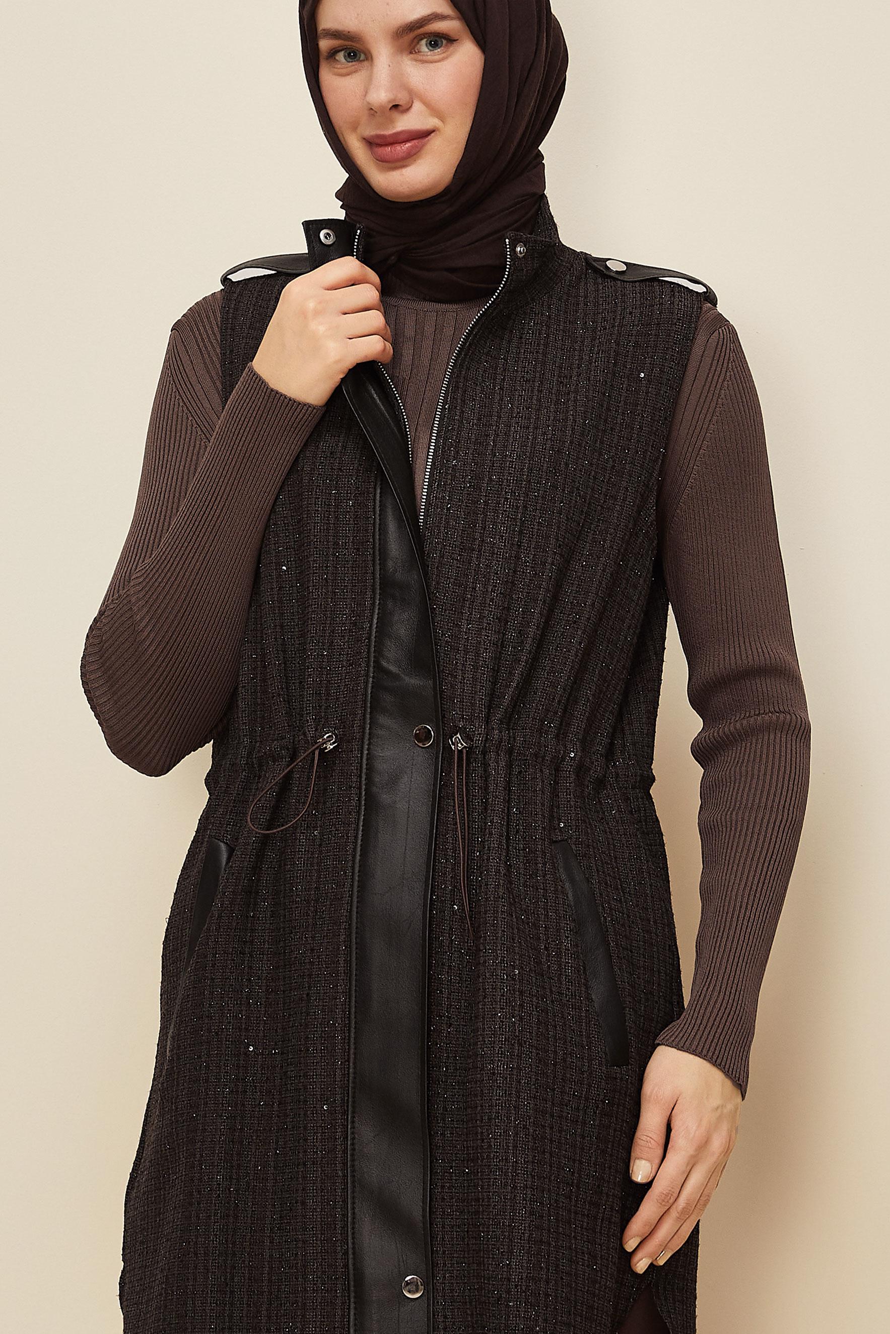 Vêtements hijab BRUN 46169 6341 YELEK 38-44