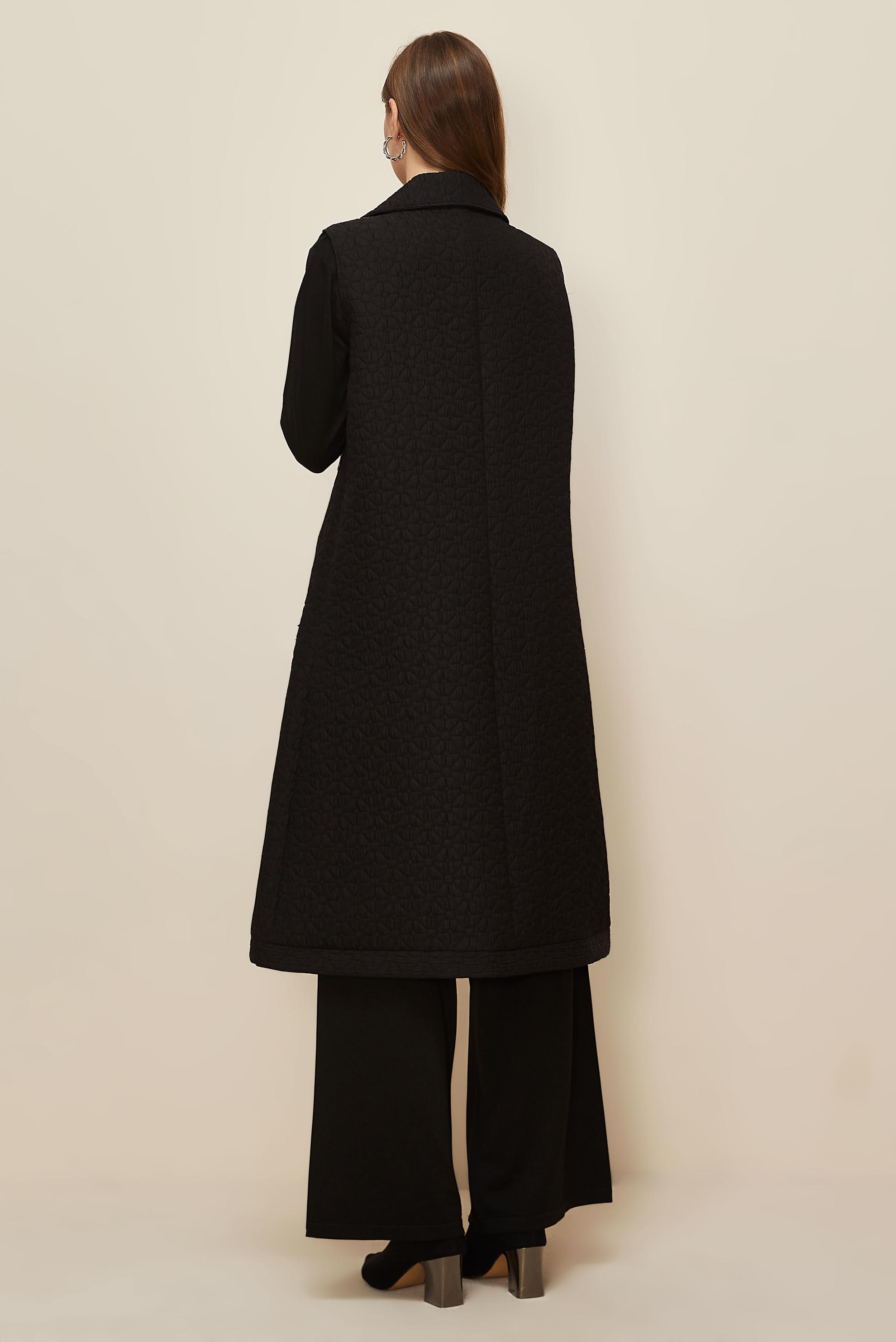 Tesettür giyim SİYAH 46198 67501 YELEK 40-48 TEK 38