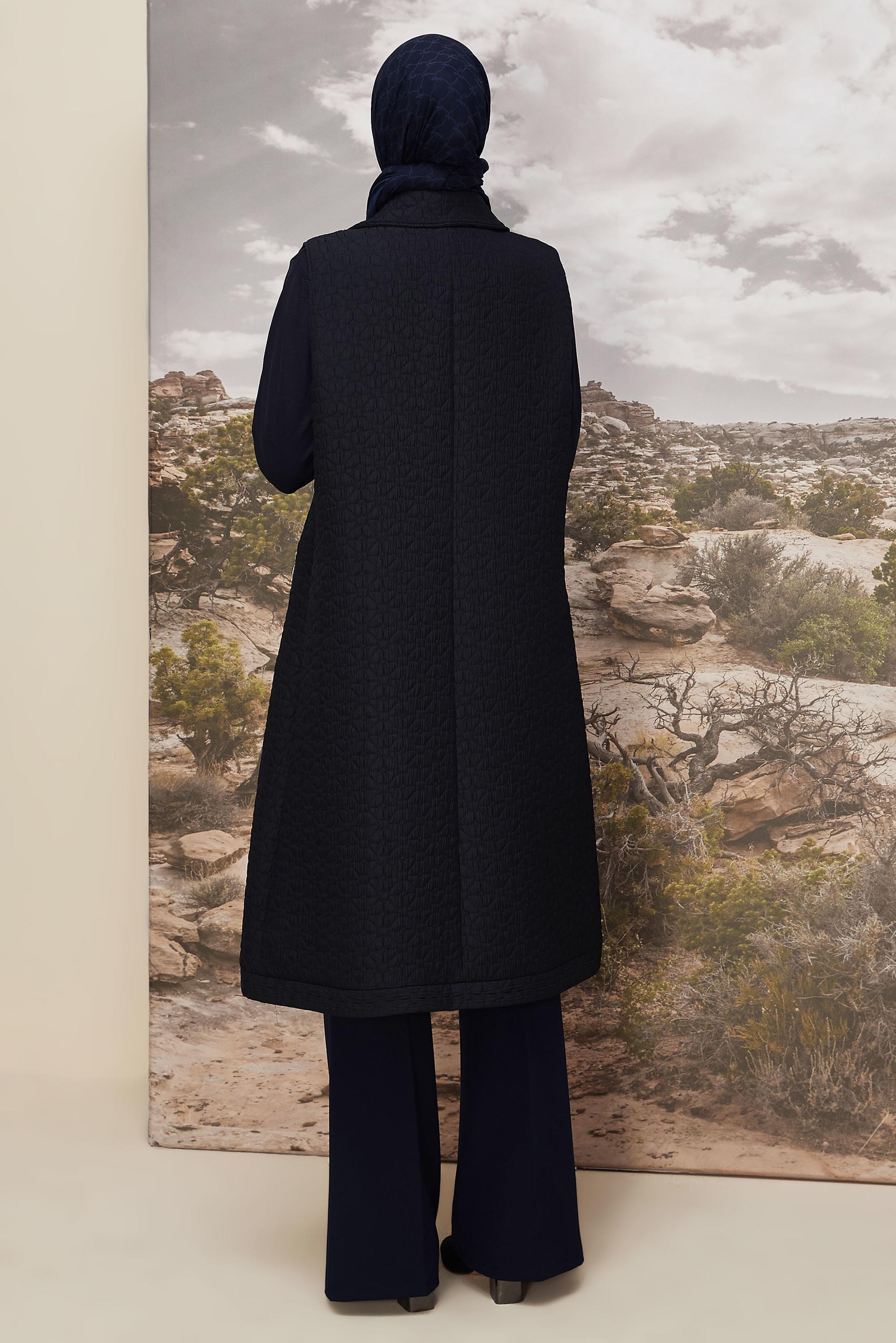 Tesettür giyim LACİVERT 46198 67501 YELEK 40-48 TEK 38