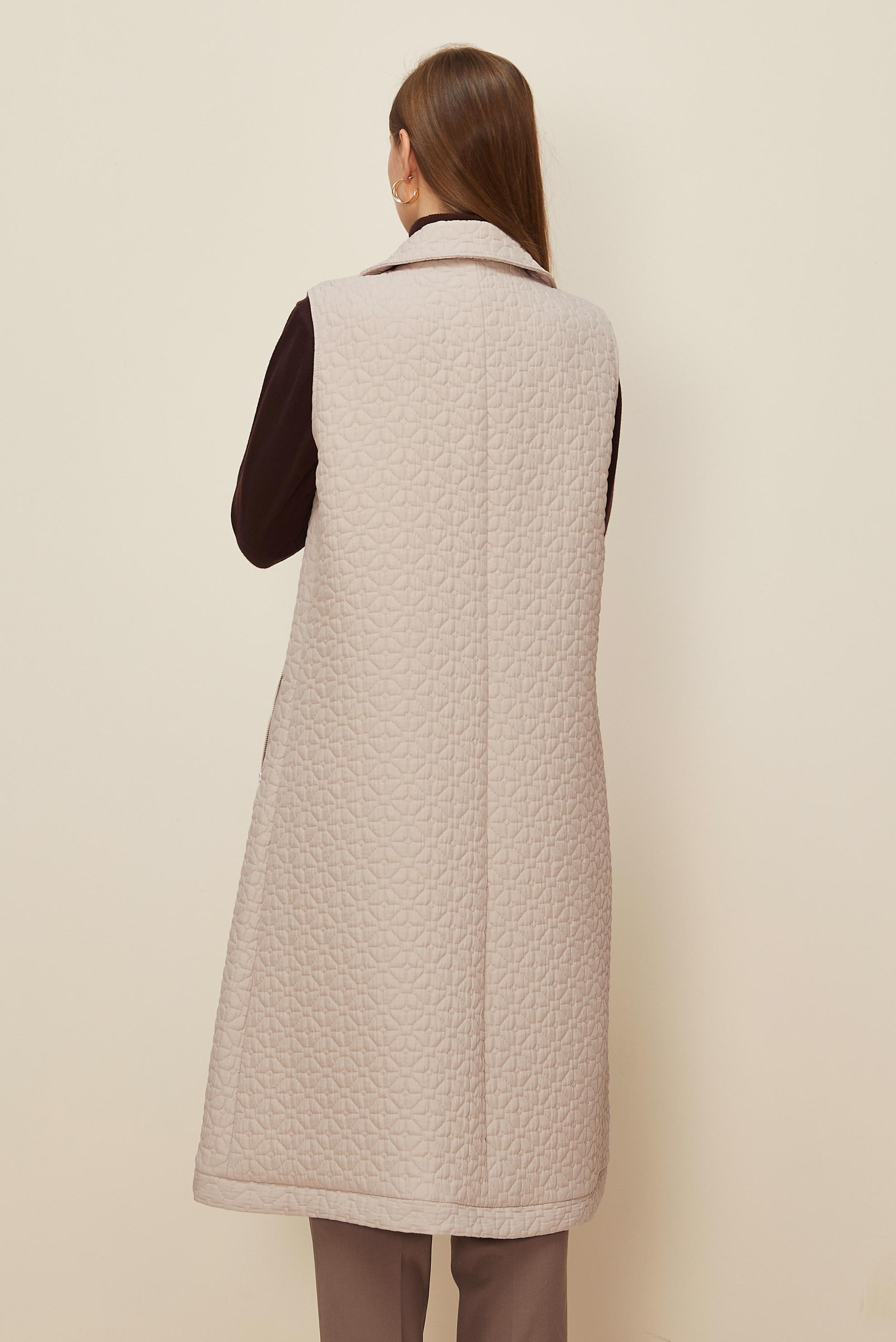 Tesettür giyim BEJ 46198 67501 YELEK 40-48 TEK 38