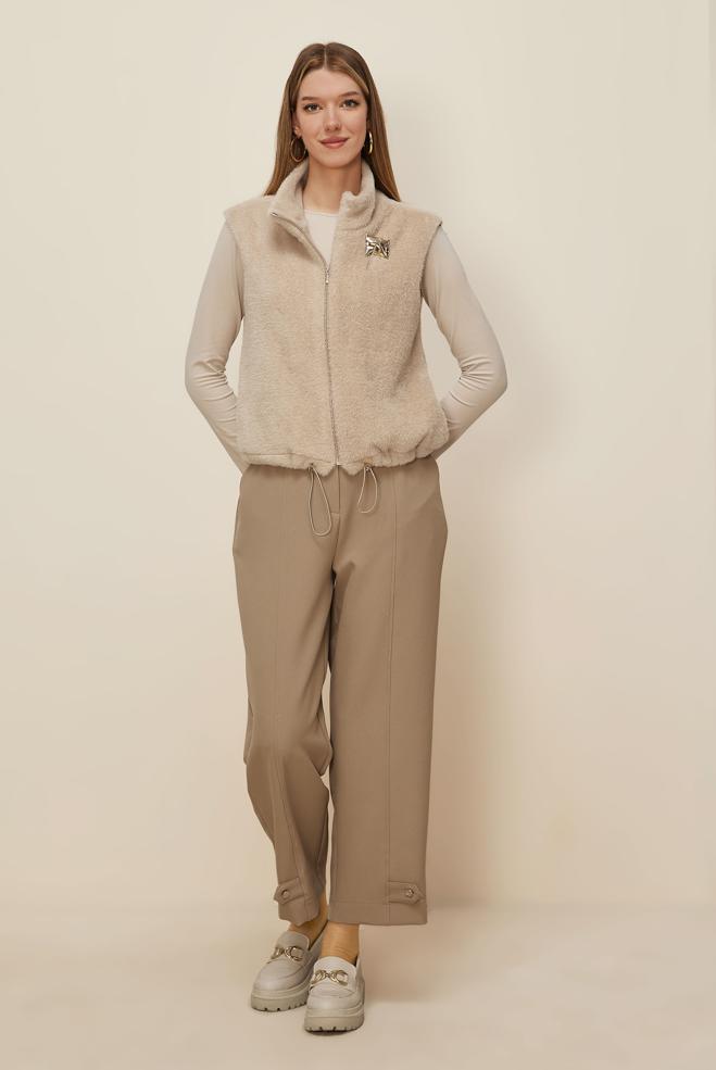 Tesettür giyim BEJ 46224 8529 YELEK 38-42 TEK 40 - ALVİNA