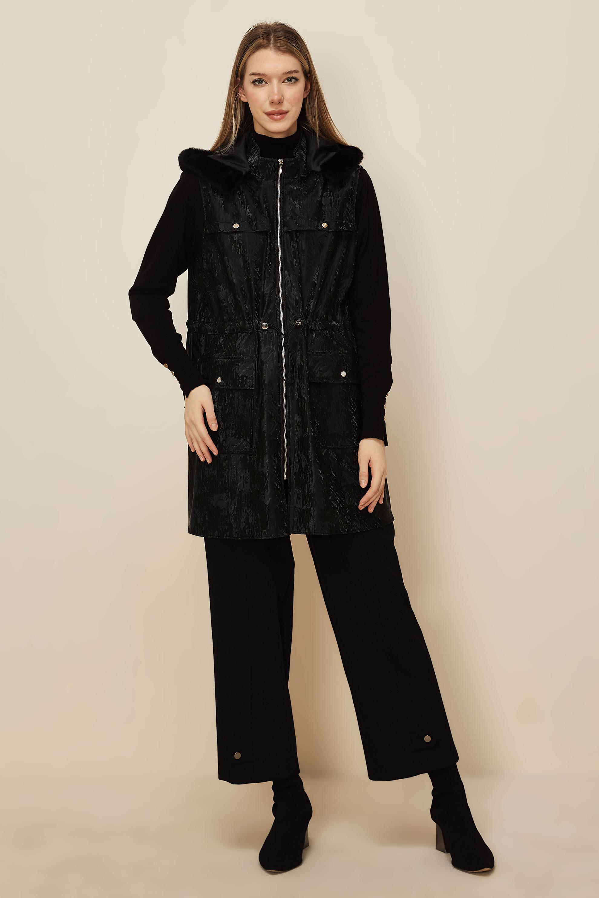 Tesettür giyim SİYAH 46254 1740 YELEK 40-46 TEK 38