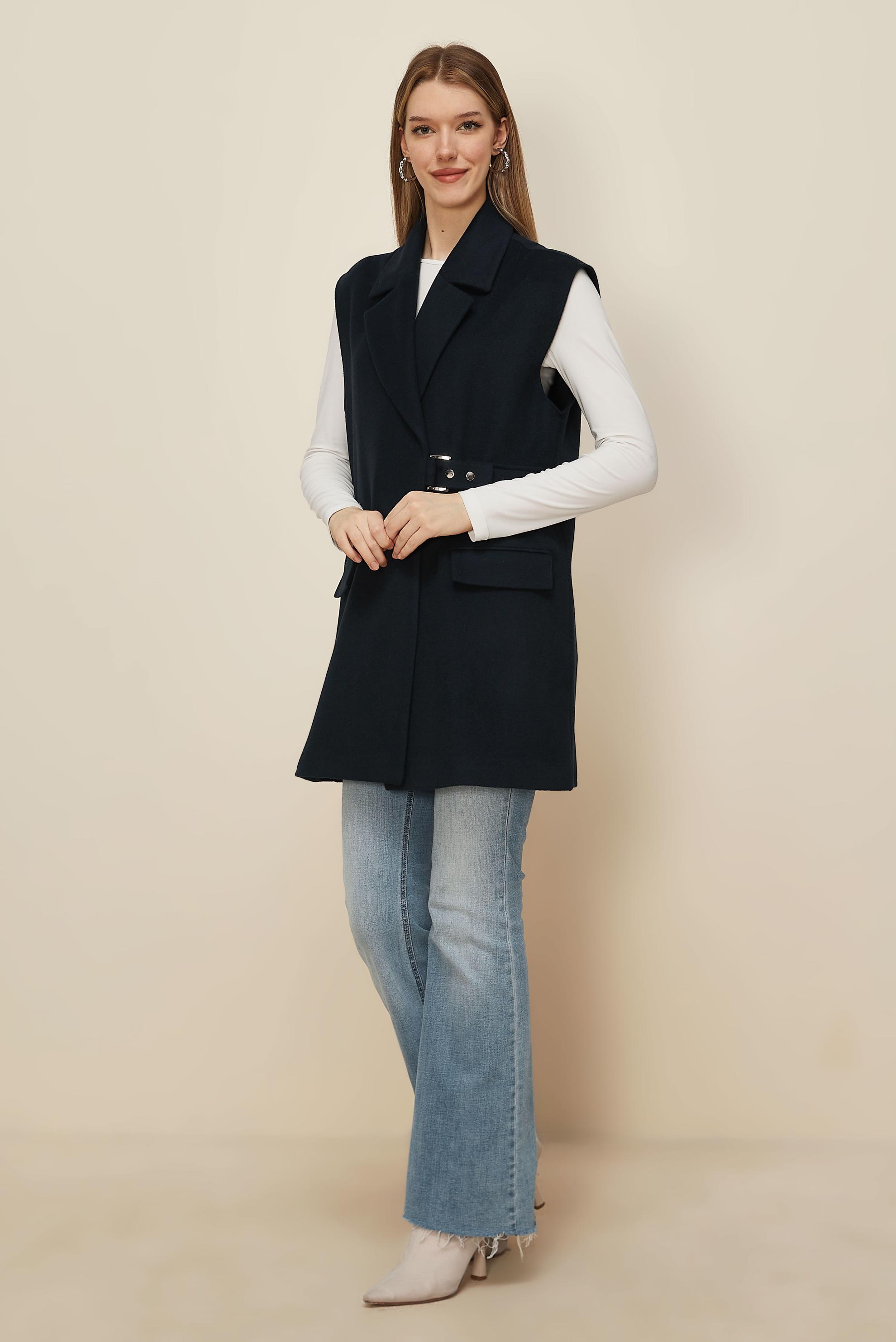 Hijab clothing NAVY BLUE CACHE VEST 46260