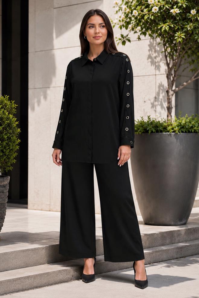 Hijab clothing BLACK 20777 17990 2 Lİ PANT.TK.42-48 TEK 44 - ALVİNA