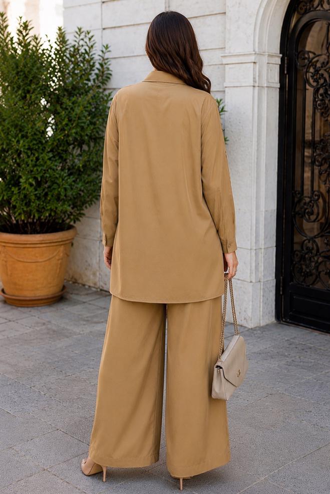 Hijab clothing BROWN 20777 17990 2 Lİ PANT.TK.42-48 TEK 44 - ALVİNA