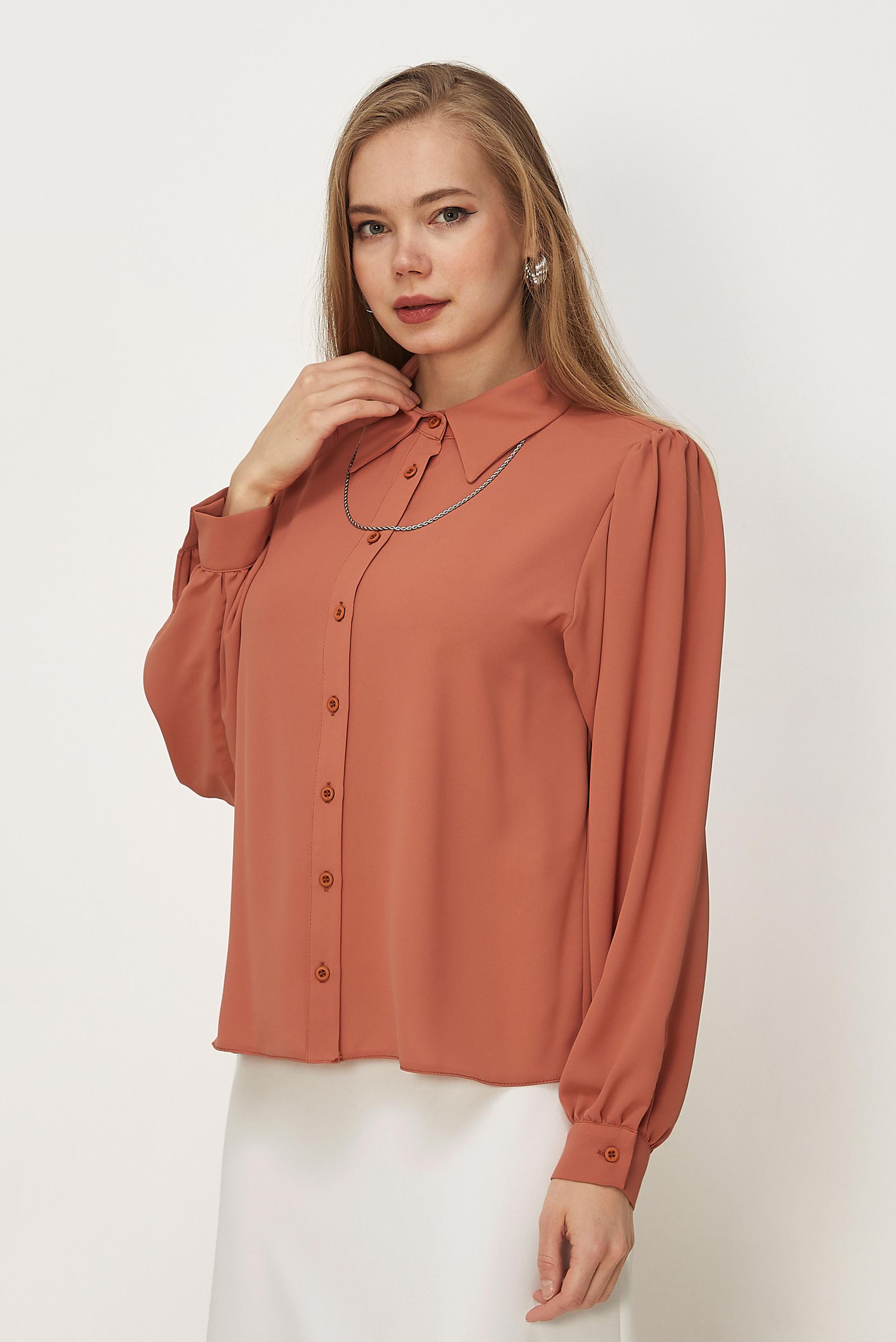 Hijab-Kleidung TABA BLUSE MIT HEMDKRAGEN 46441