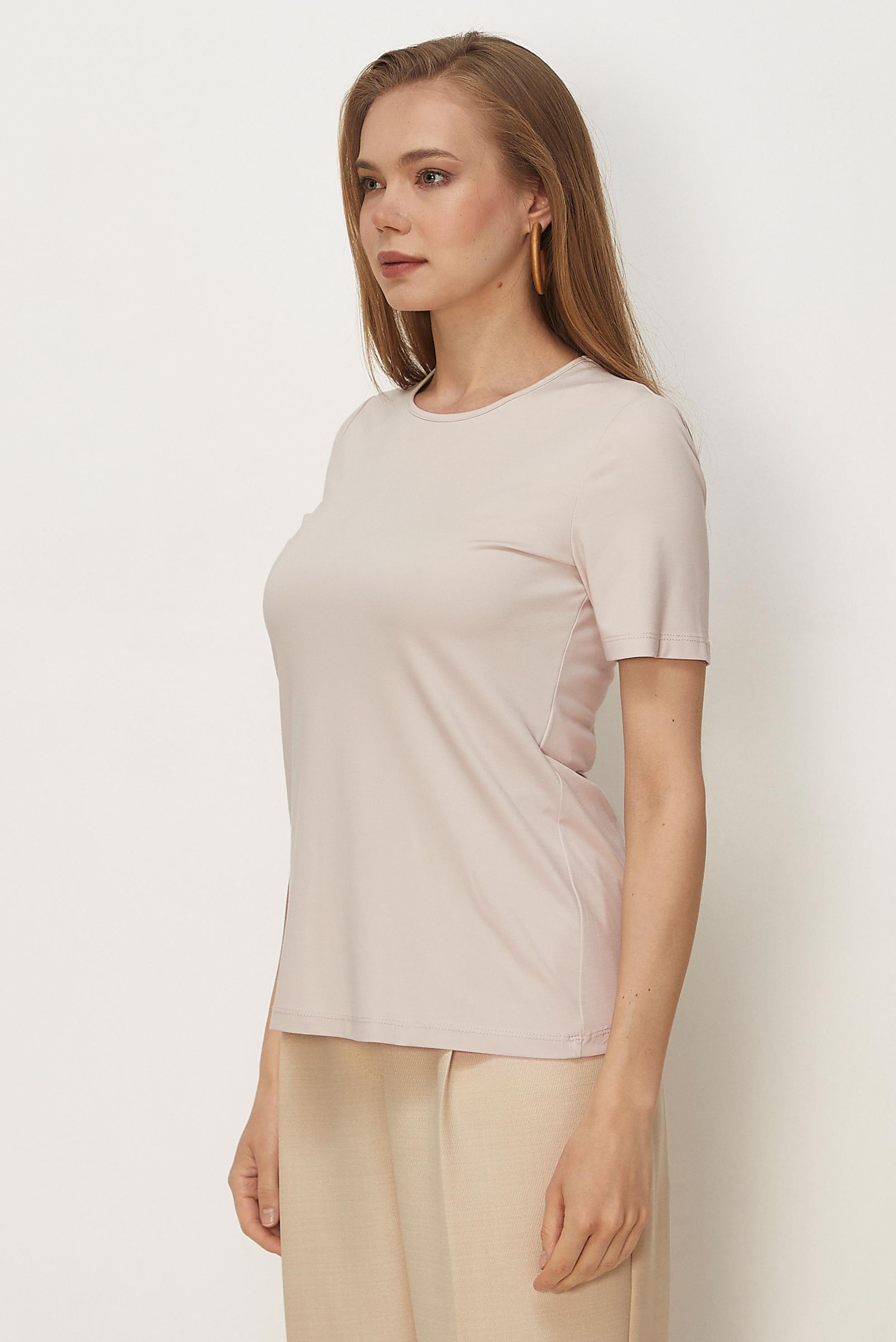 Tesettür giyim EKRU KISA KOLLU BLUZ 46495