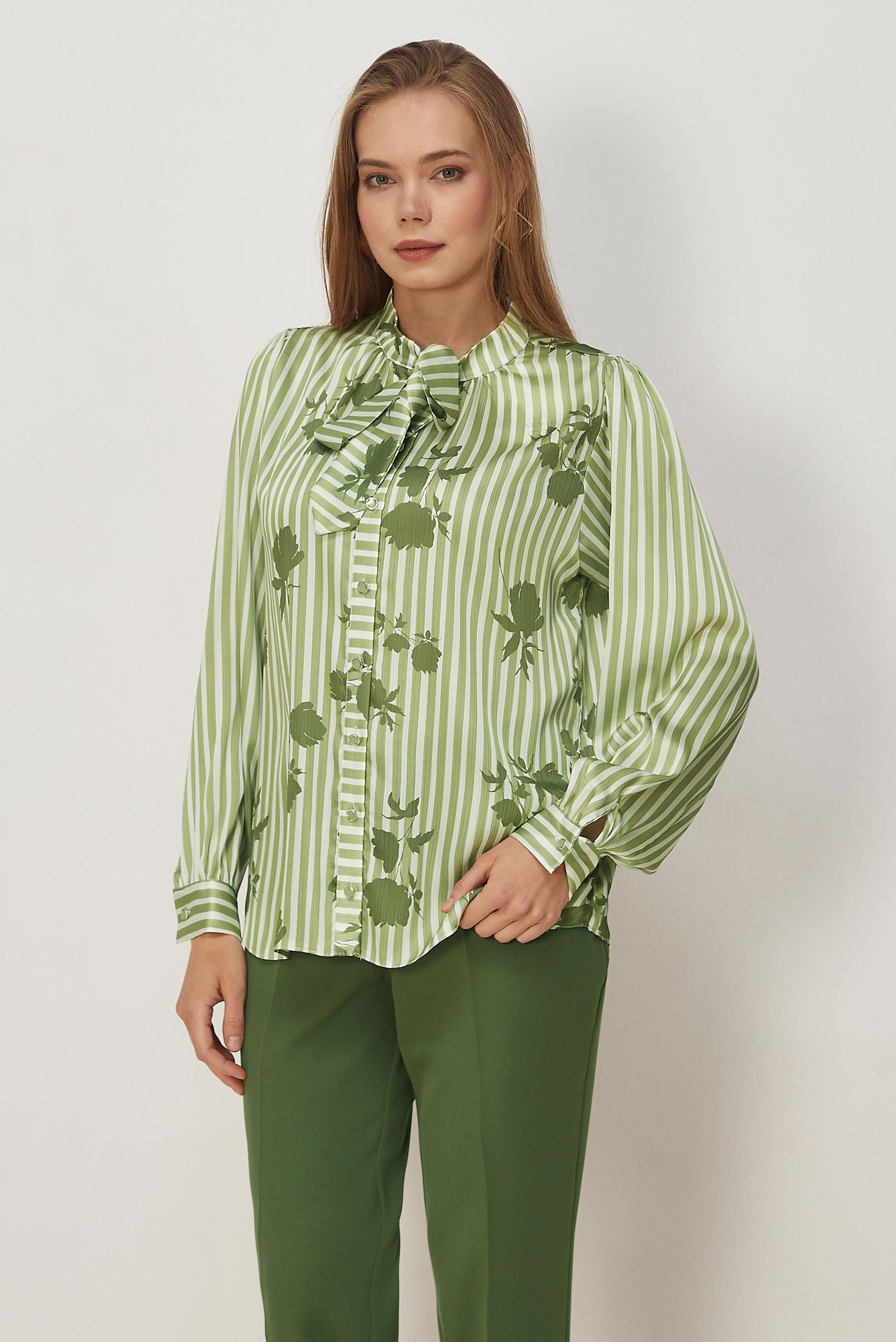 Vêtements hijab KAKI CHEMISIER EN SATIN À MOTIFS 46546