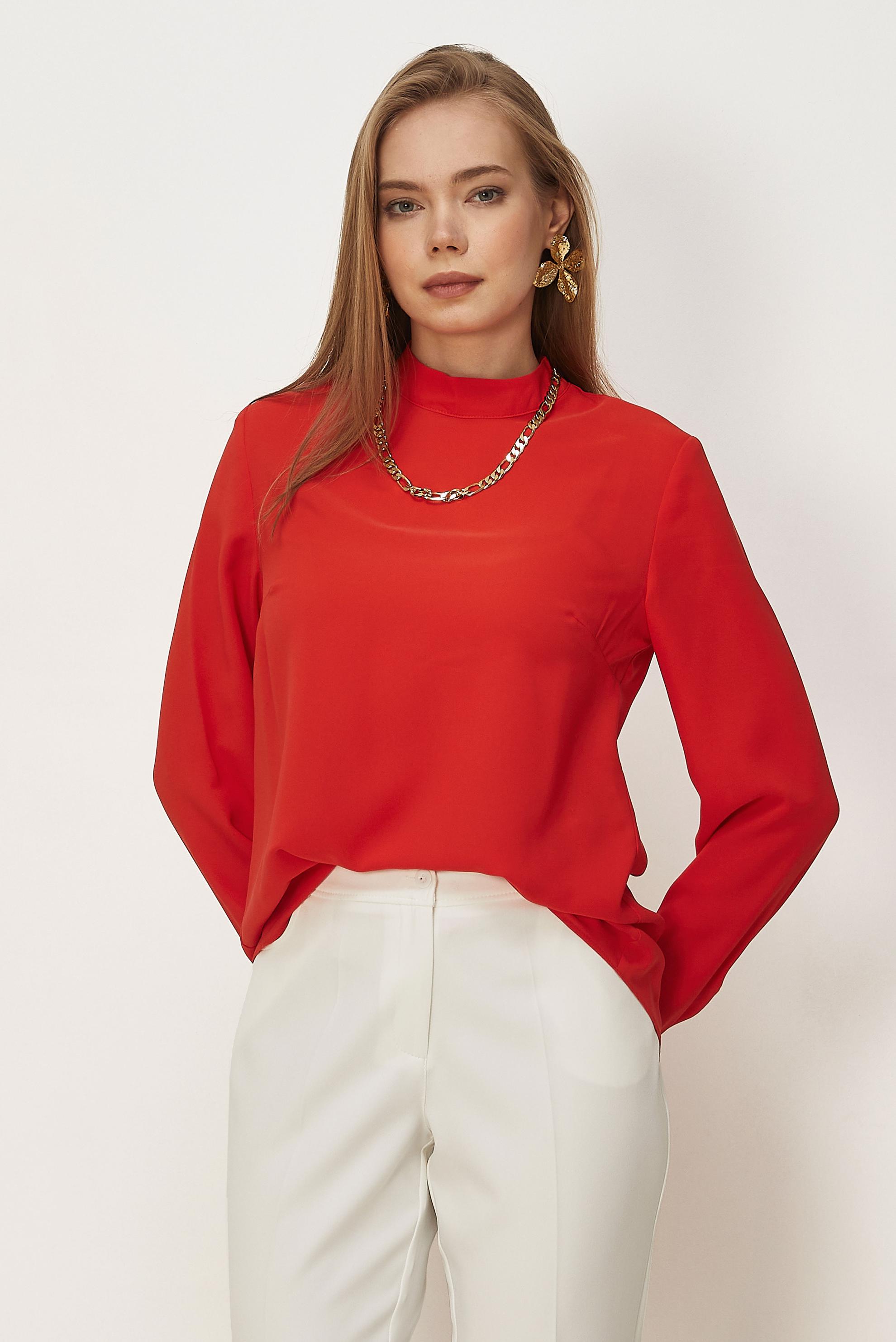 Vêtements hijab BEIGE CHEMISIER À COL MONTANT 46655
