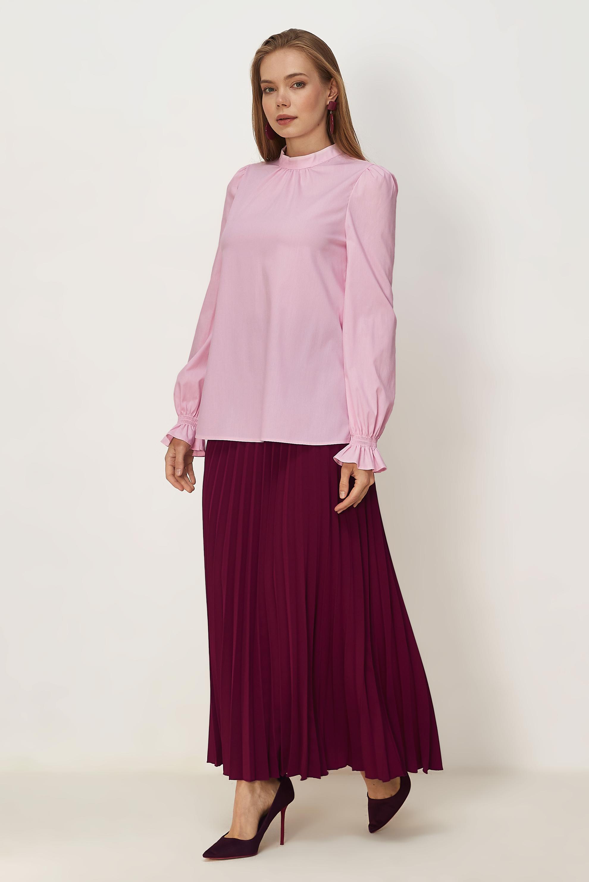 Vêtements hijab ROSE CHEMISIER À COL MONTANT 46657