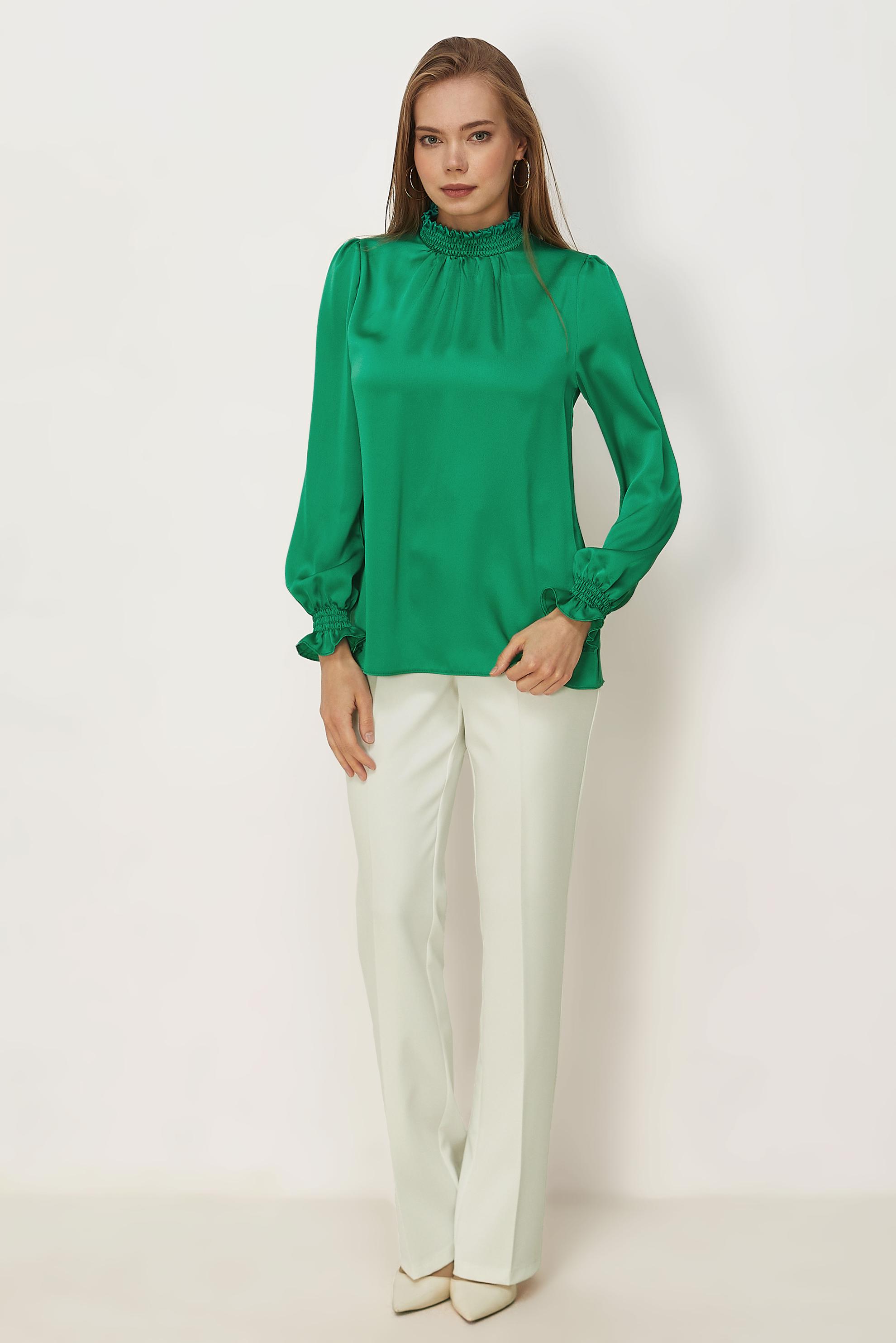 Vêtements hijab BEIGE CHEMISIER EN SATIN À COL MONTANT 46687
