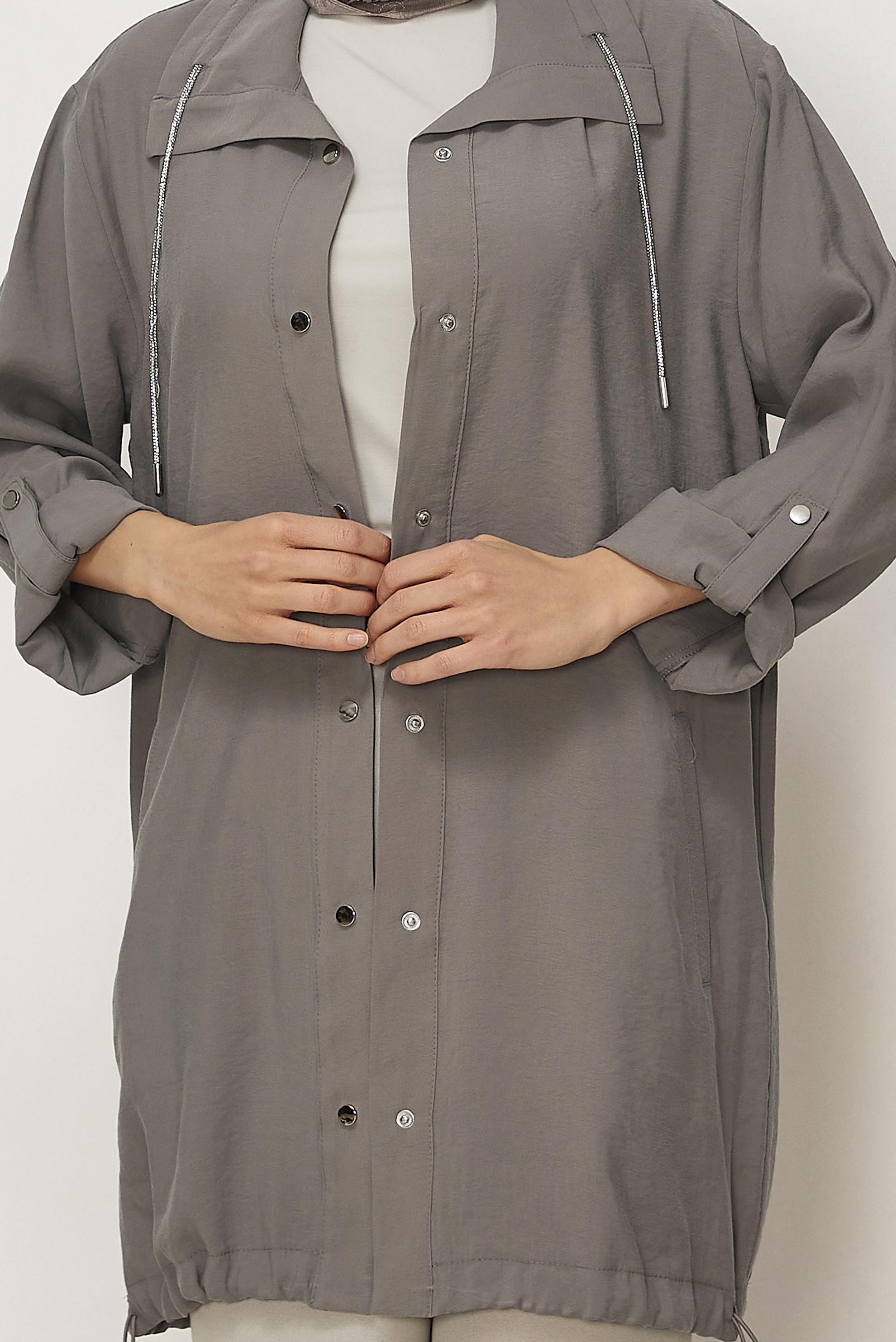 Hijab clothing MINK SHIRT COLLAR MODAL JACKET 46345