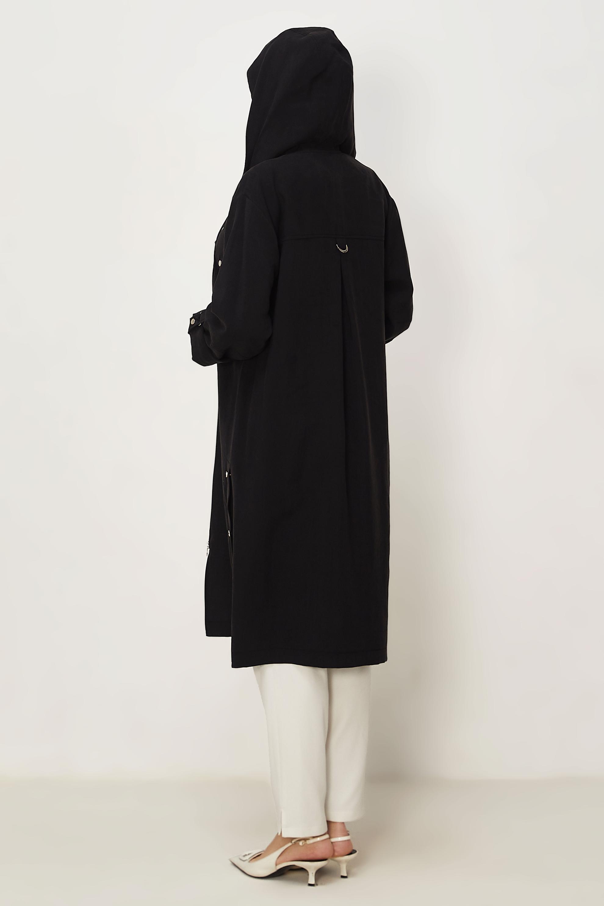 Hijab-Kleidung SCHWARZ KAPUZENJACKE 46386