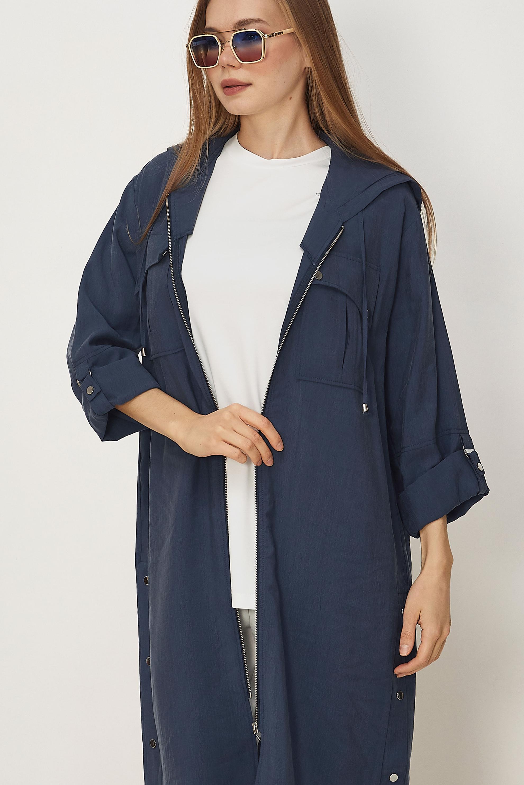 Hijab-Kleidung NAVY BLAU KAPUZENJACKE 46386