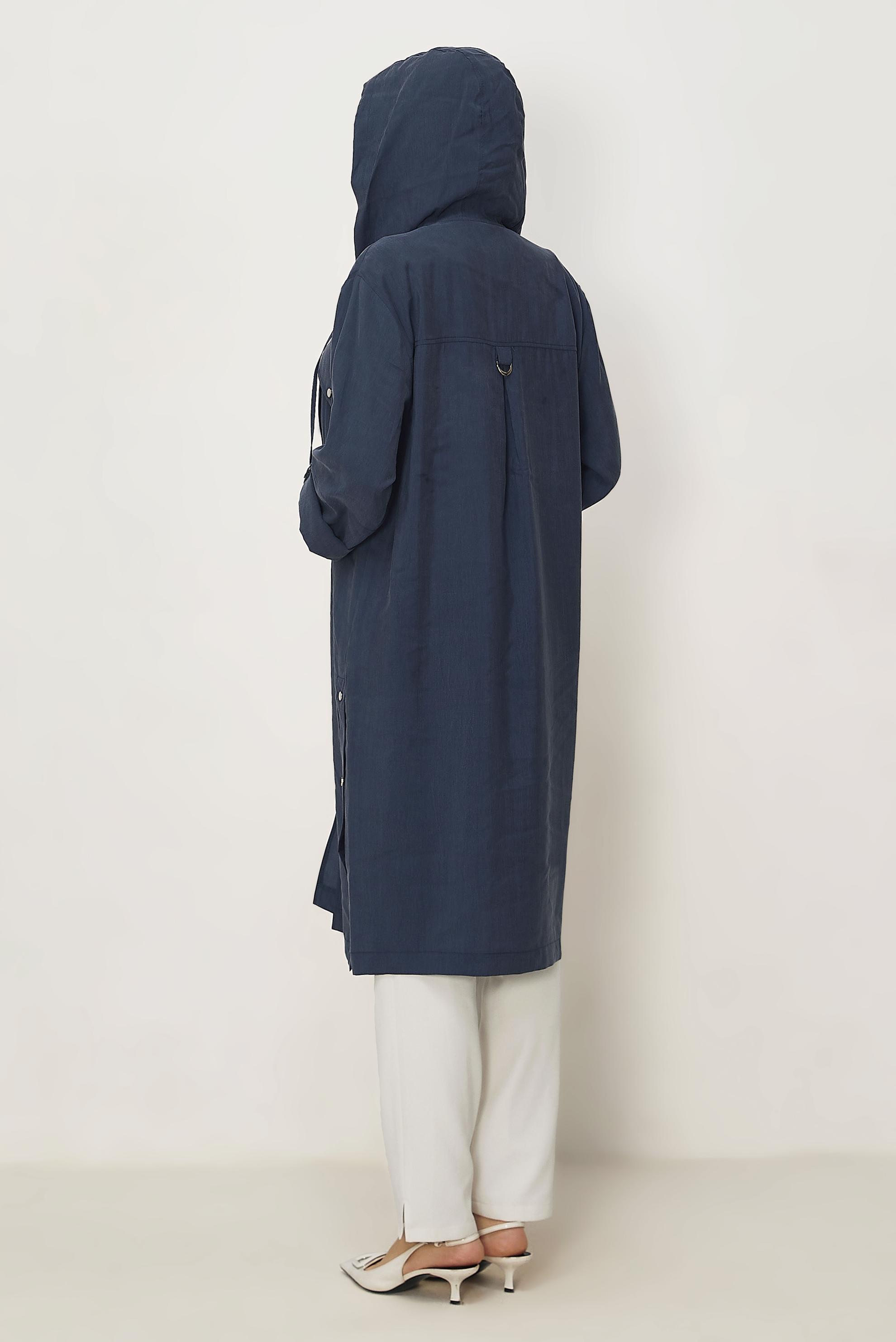 Hijab-Kleidung NAVY BLAU KAPUZENJACKE 46386