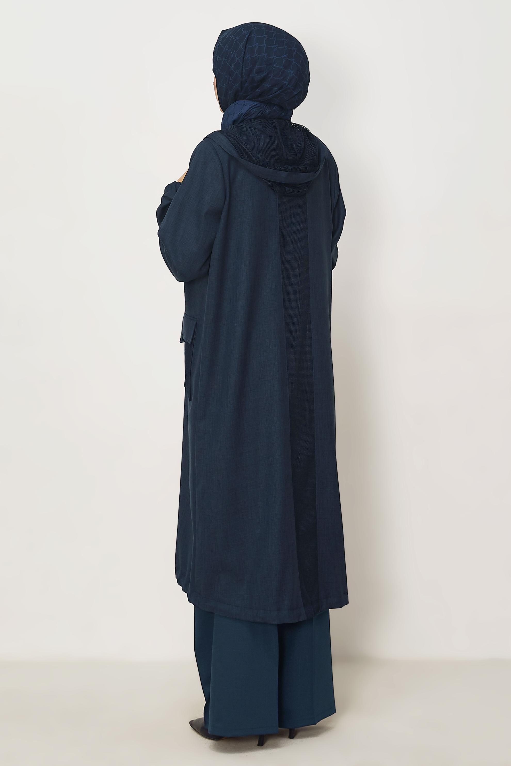 Hijab-Kleidung NAVY BLAU KAPUZENJACKE 46398