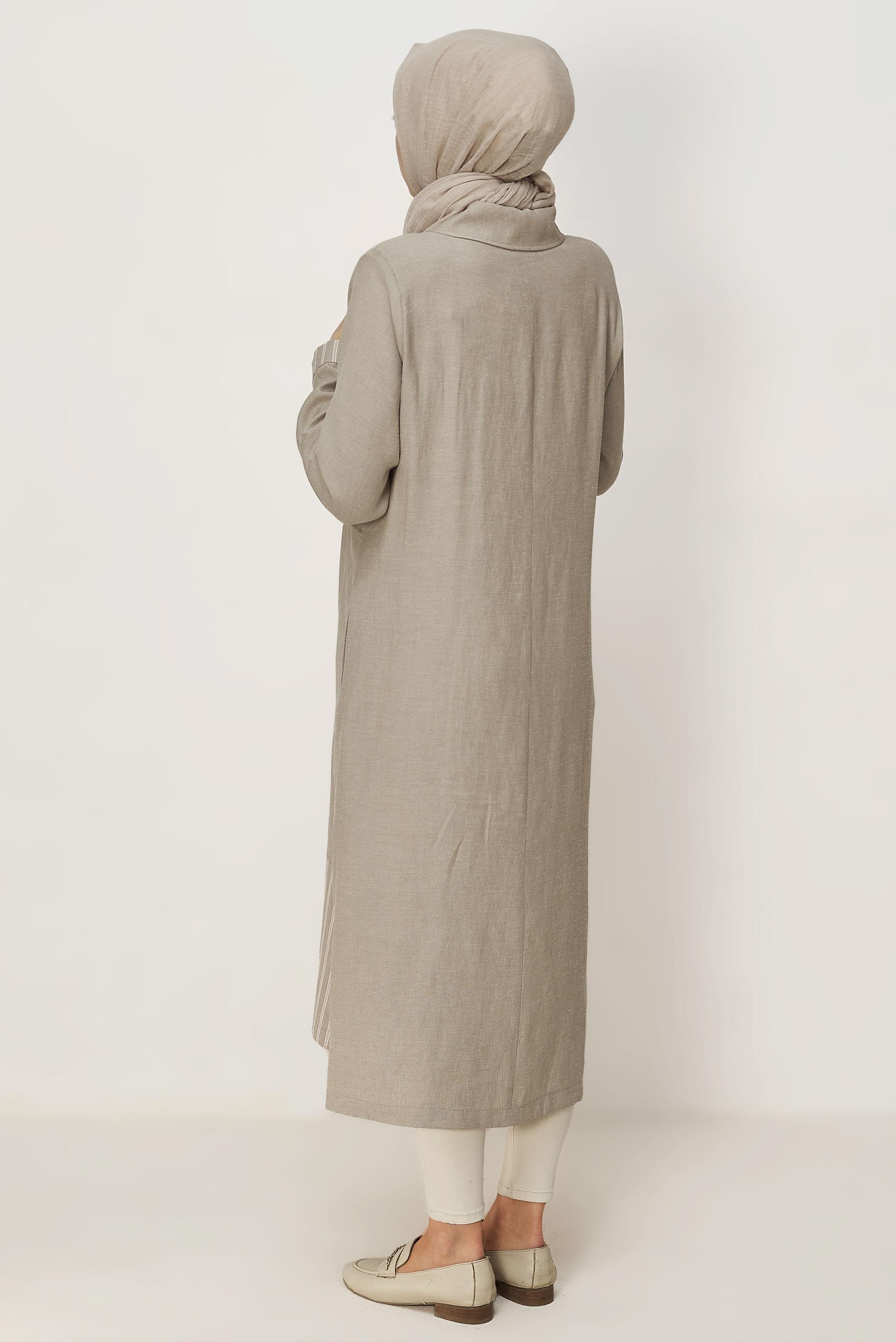 Hijab clothing MINK SHIRT COLLAR JACKET 46534