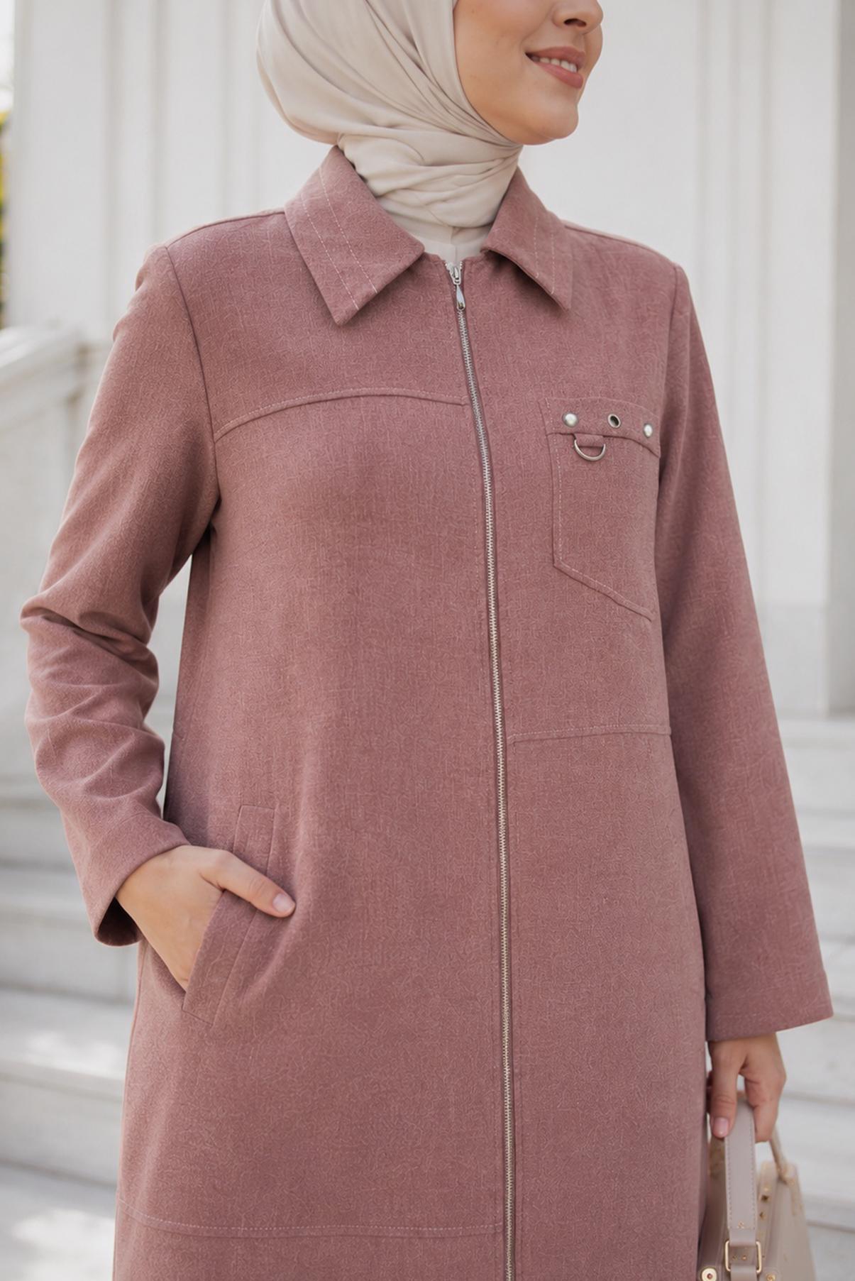 Tesettür giyim PEMBE BÜYÜK BEDEN GİY ÇIK 46674