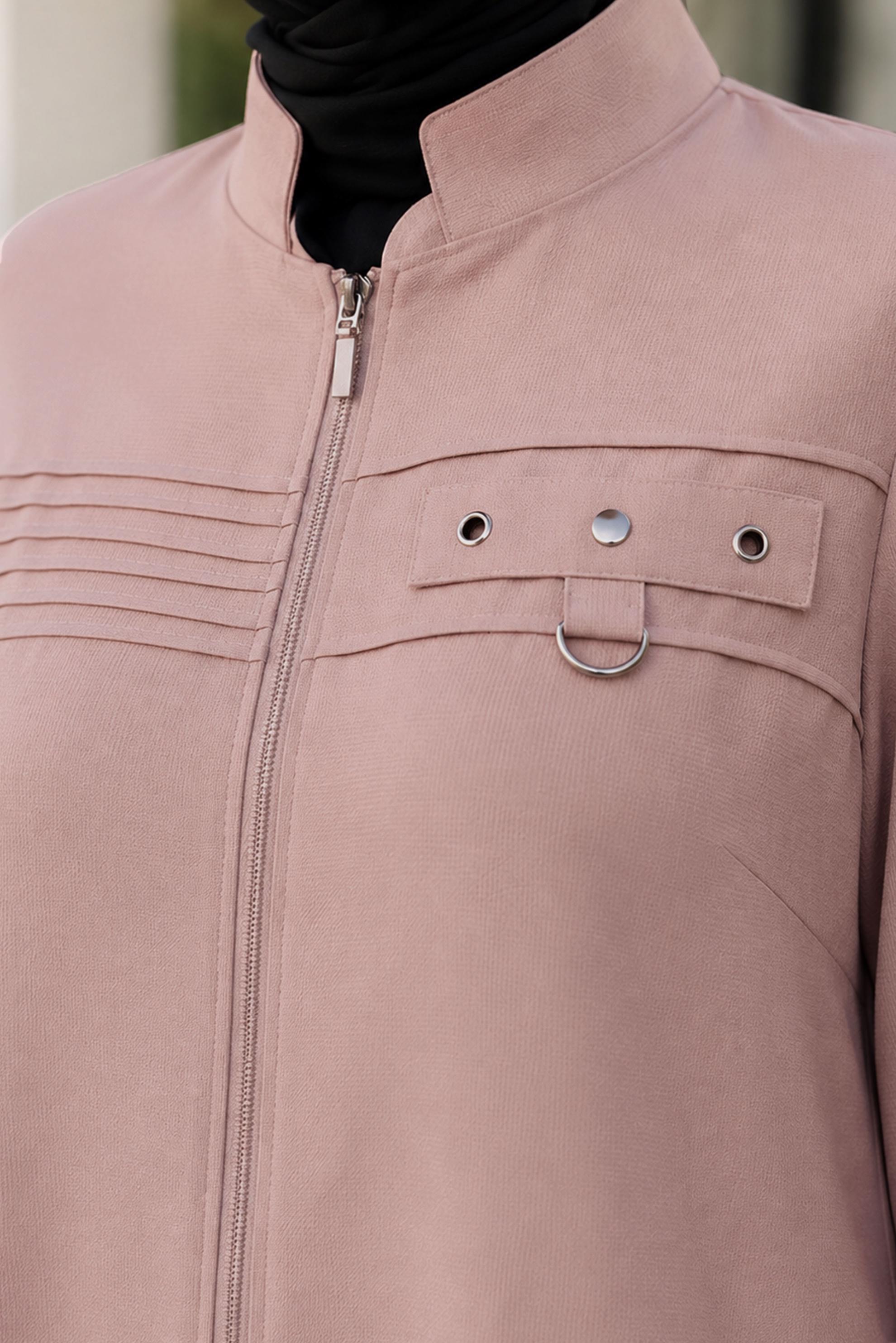 Vêtements hijab POUDRE VESTE À COL MANDARIN 46761