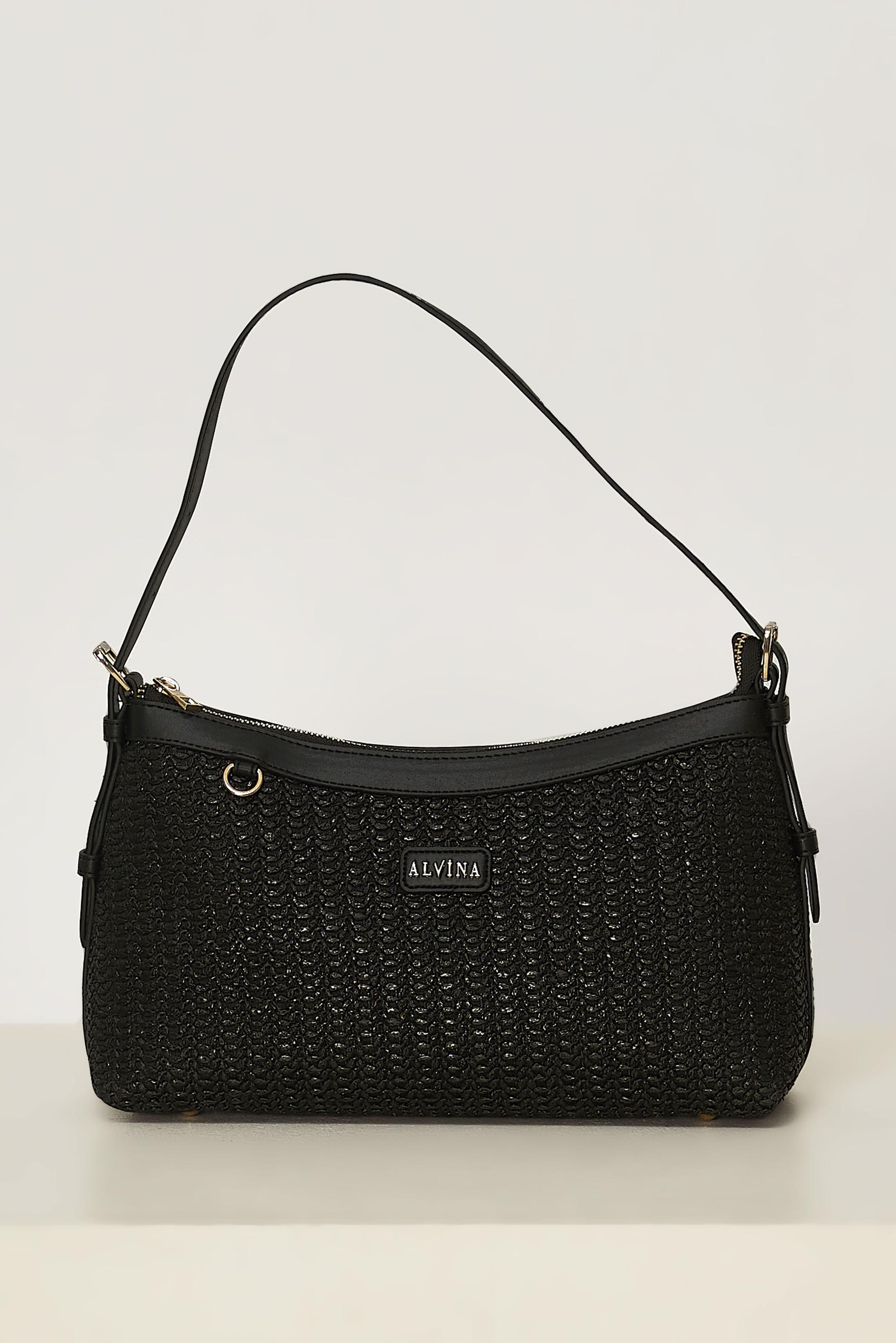 Vêtements hijab NOIR ALVINA SAC BAGUETTE EN OSIER 1545-1