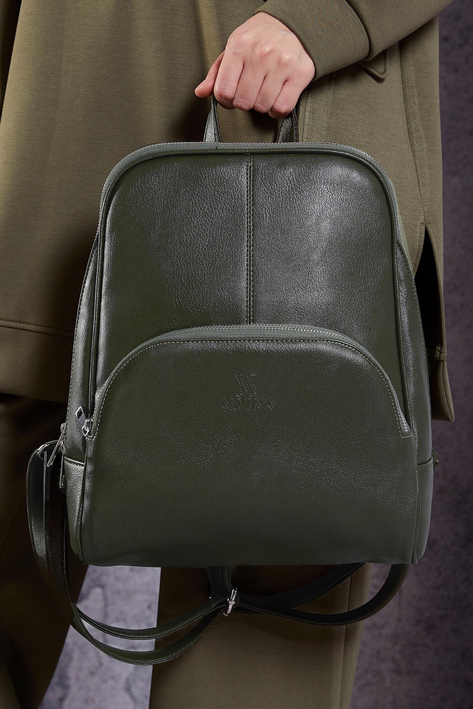 Tesettür giyim HAKİ ALVİNA SIRT ÇANTASI 2055