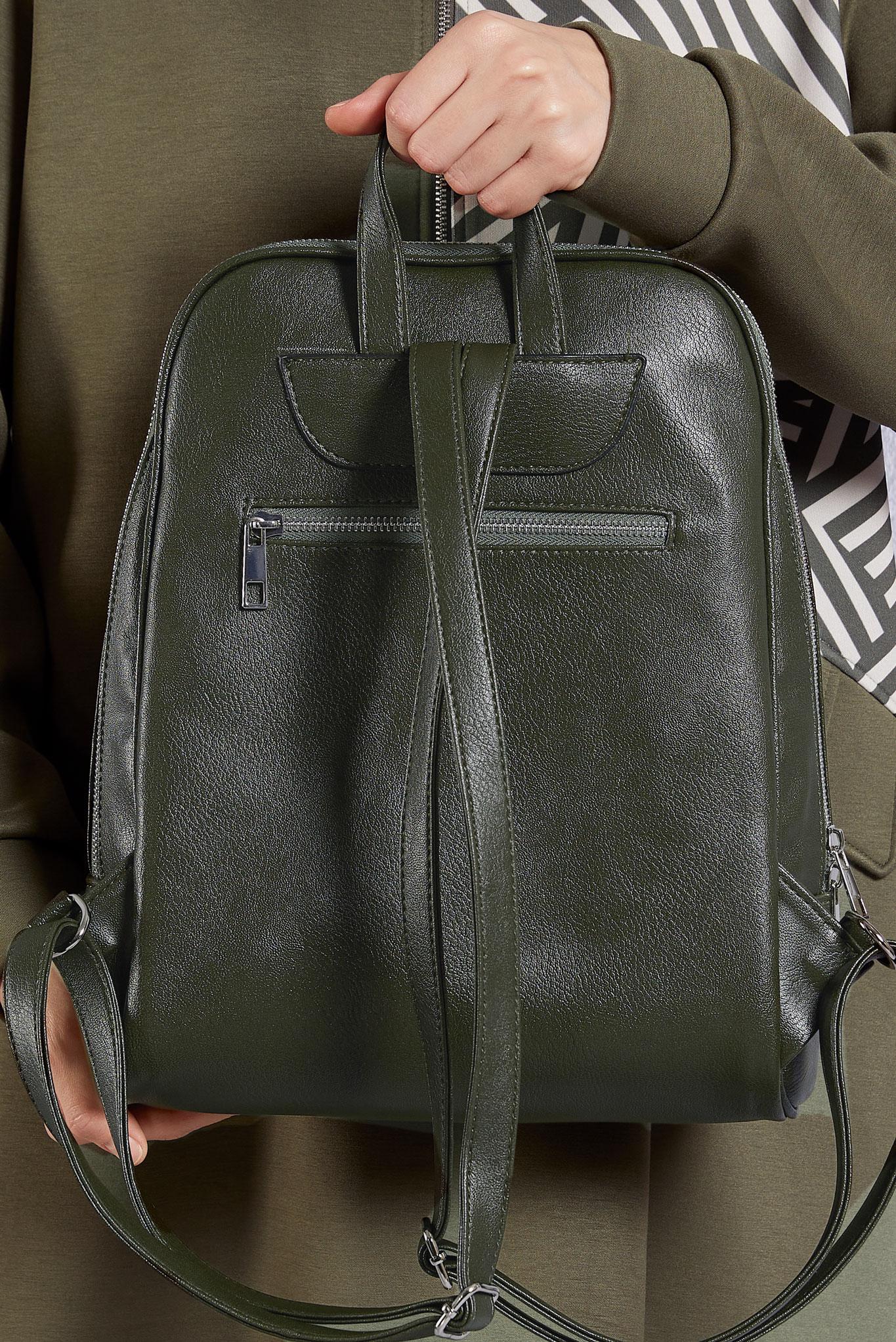 Tesettür giyim HAKİ ALVİNA SIRT ÇANTASI 2055