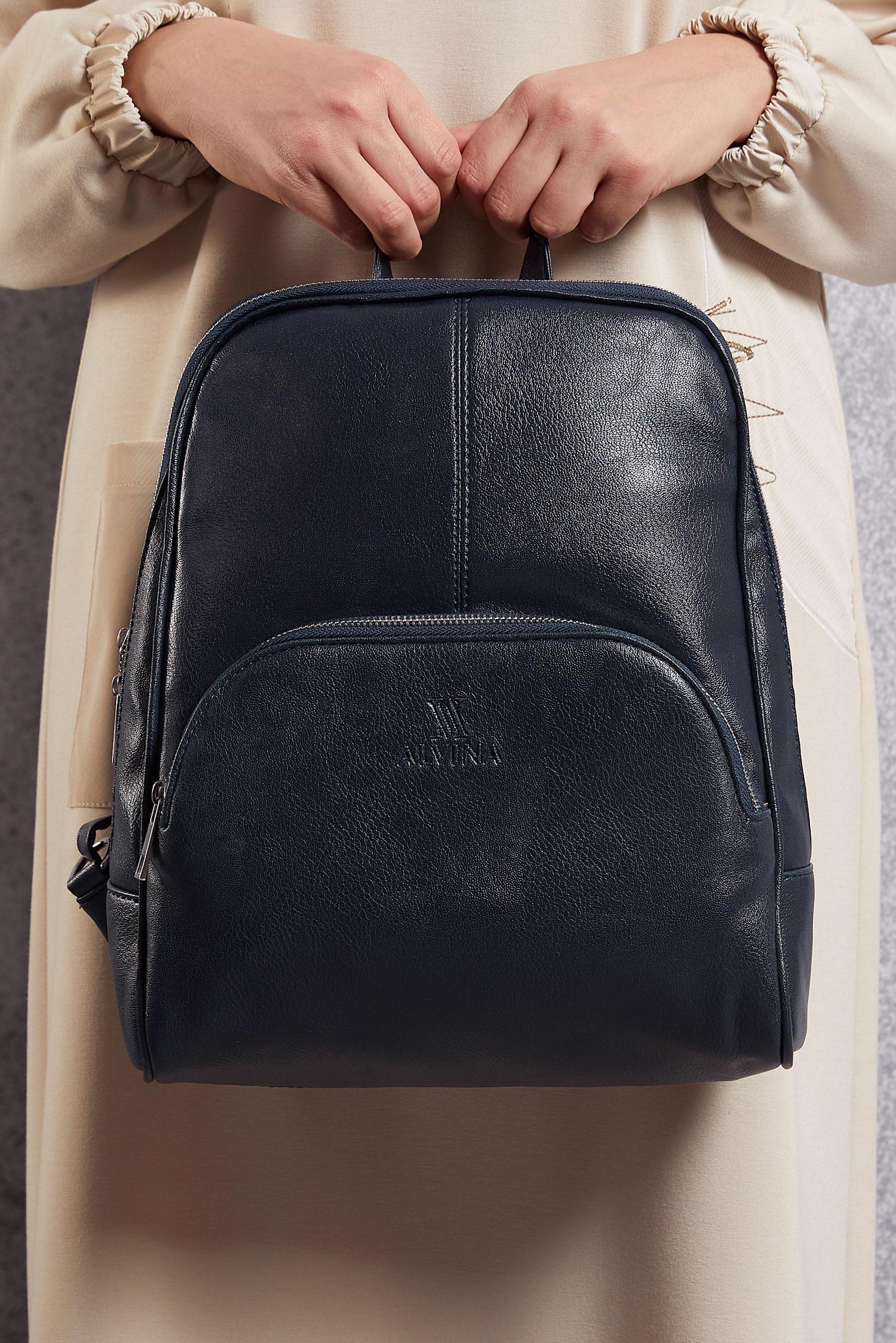 Tesettür giyim LACİVERT ALVİNA SIRT ÇANTASI 2055