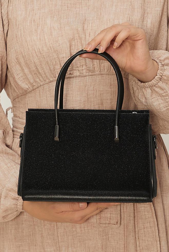 Tesettür giyim SİYAH ALVİNA AKSESUAR DETAYLI ÇANTA 2188 - ALVİNA