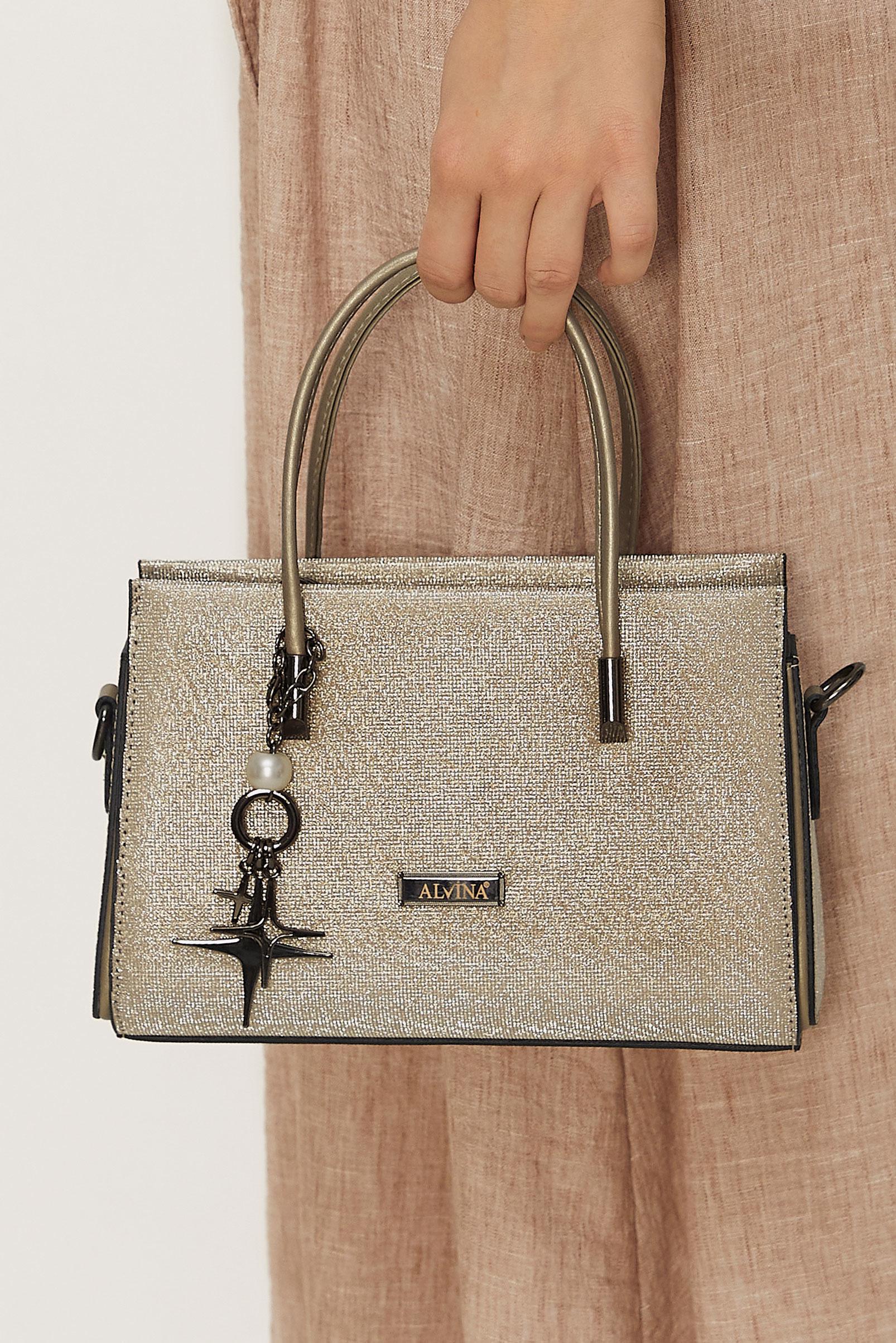 Tesettür giyim BEJ ALVİNA AKSESUAR DETAYLI ÇANTA 2188