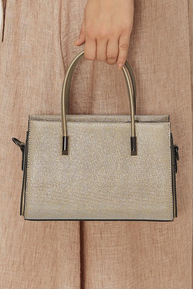 Tesettür giyim BEJ ALVİNA AKSESUAR DETAYLI ÇANTA 2188 - ALVİNA