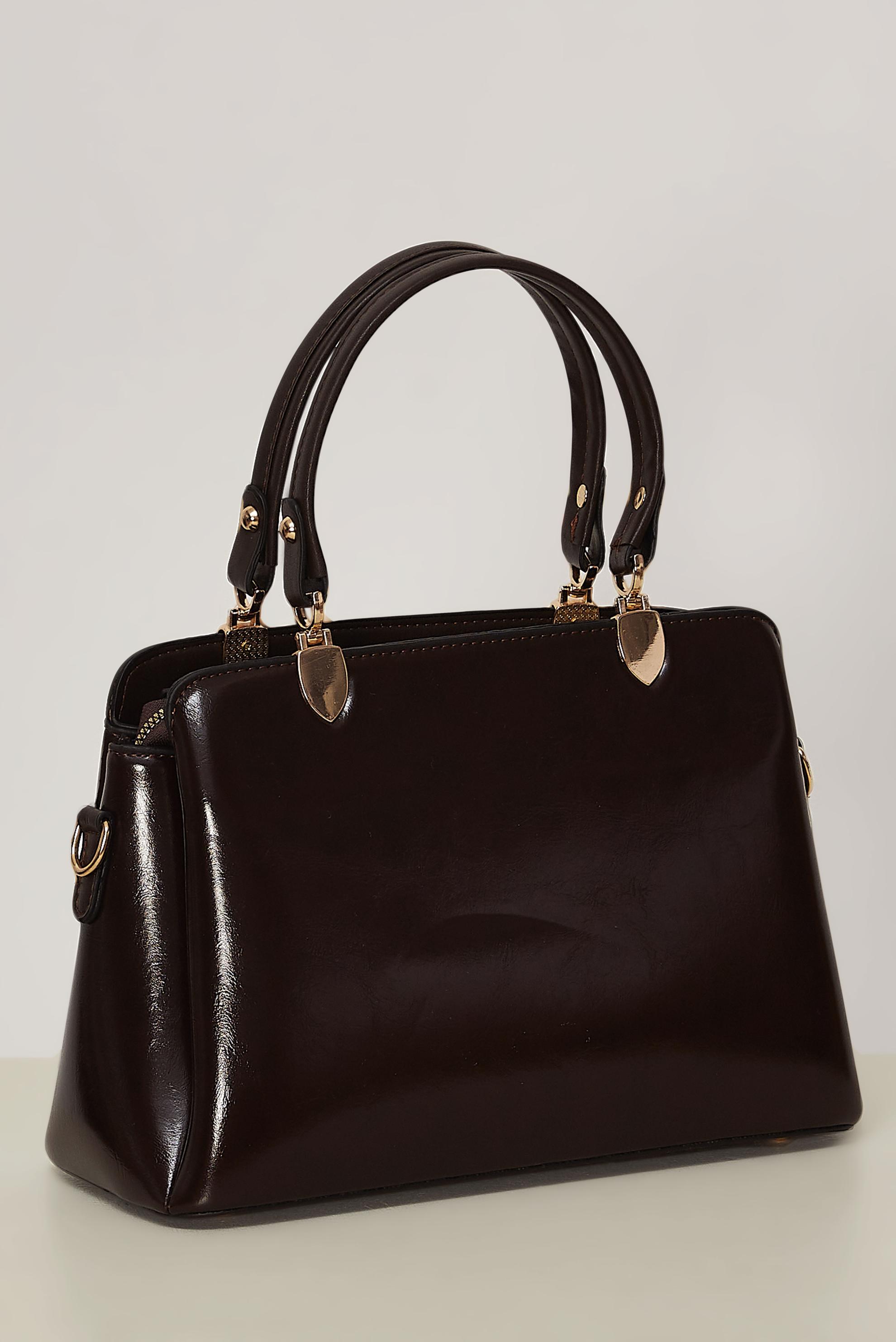 Vêtements hijab BRUN ALVINA SAC À FRANGES EN SIMILICUIR 2239