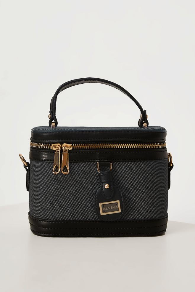 Vêtements hijab NOIR ALVINA SAC DE STYLE BOÎTE 4027 - ALVİNA