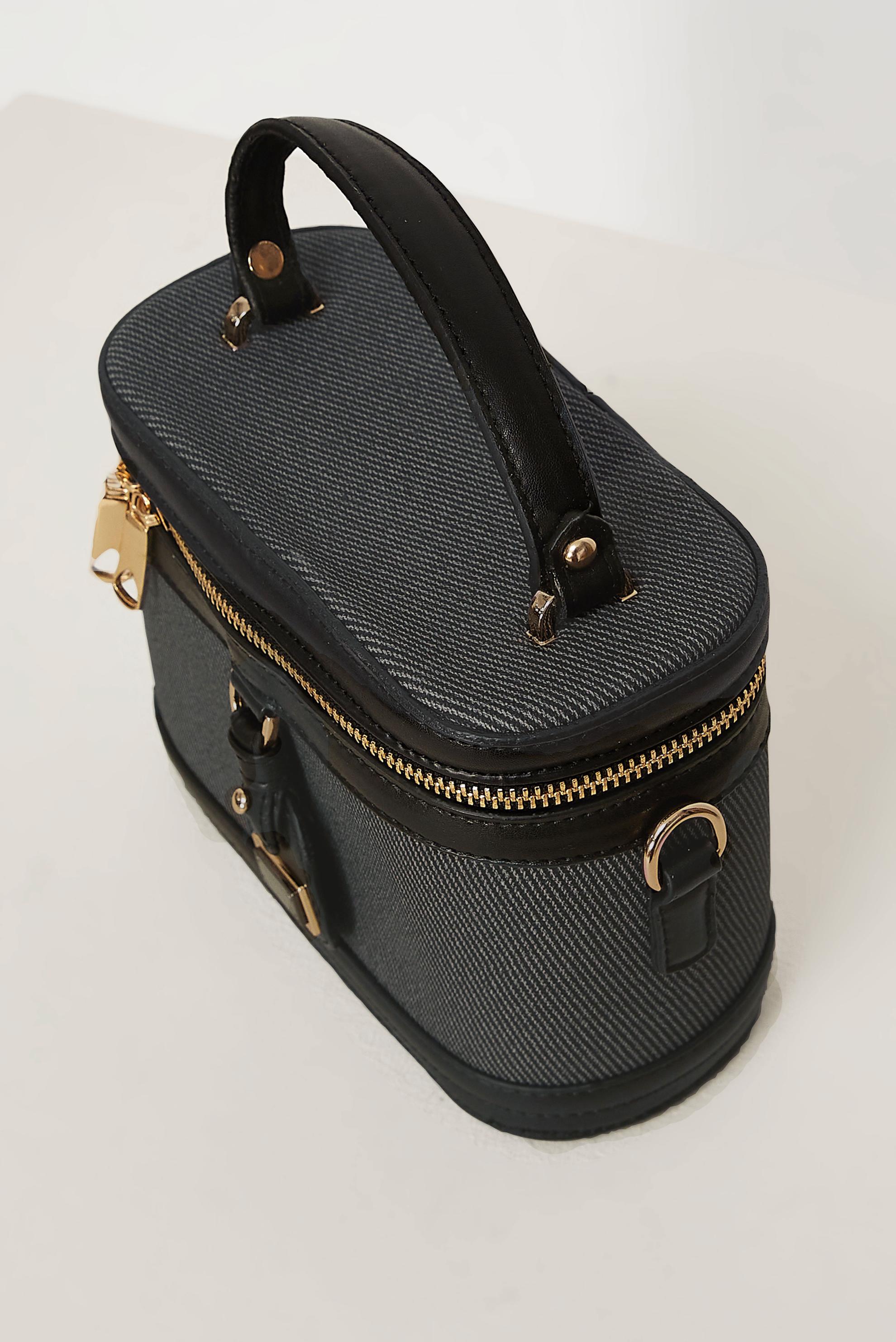 Vêtements hijab NOIR ALVINA SAC DE STYLE BOÎTE 4027