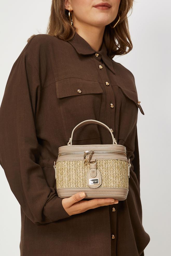 Vêtements hijab ÉCRUE ALVINA SAC DE STYLE BOÎTE 4027 - ALVİNA