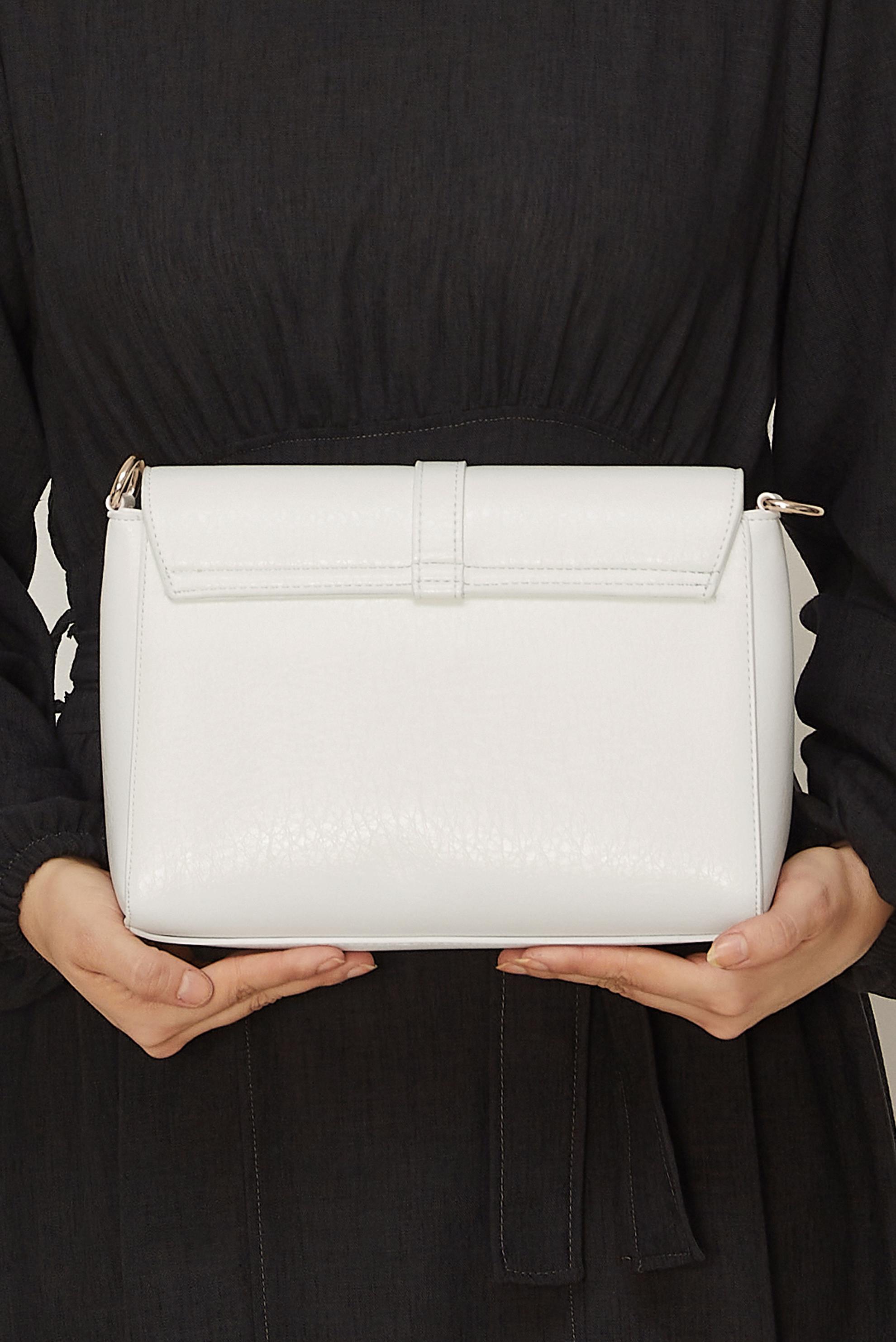 Tesettür giyim BEJ ALVİNA HALKA DETAYLI SUNİ DERİ ÇANTA 4032