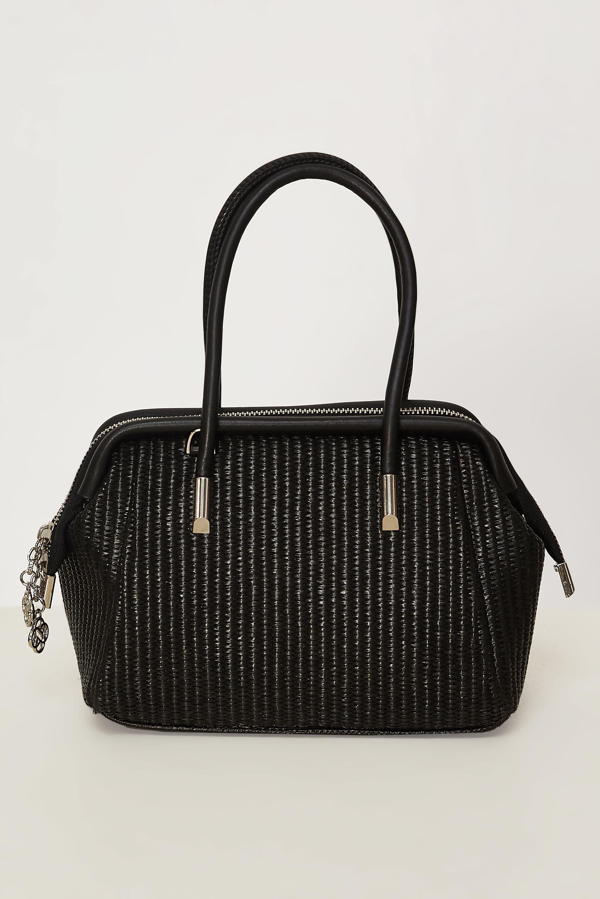 Vêtements hijab NOIR ALVINA SAC À MAIN EN OSIER 4049-1