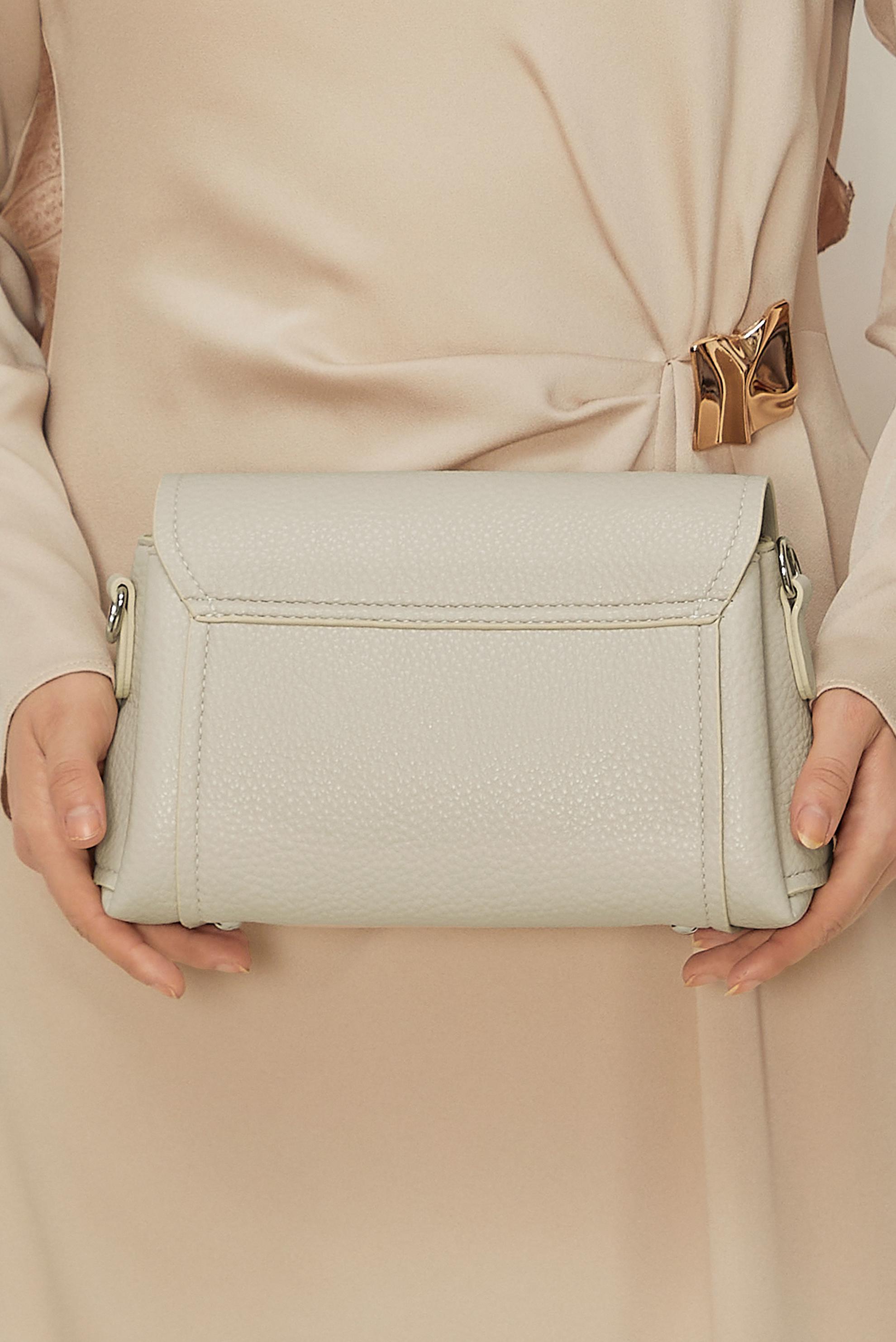 Tesettür giyim BEYAZ ALVİNA BAGET ÇANTA 4058