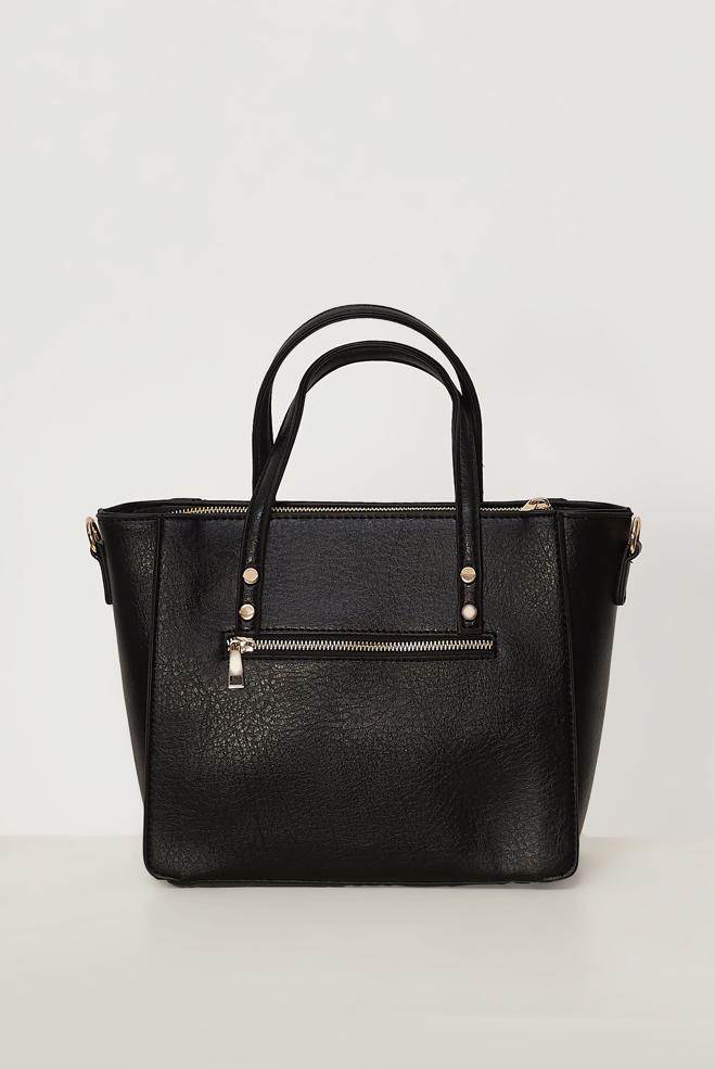 Hijab clothing BLACK ALVINA FAUX-LEATHER BAG 4083 - ALVİNA