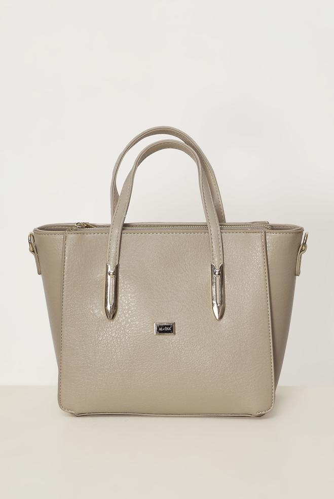 Hijab clothing MINK ALVINA FAUX-LEATHER BAG 4083 - ALVİNA