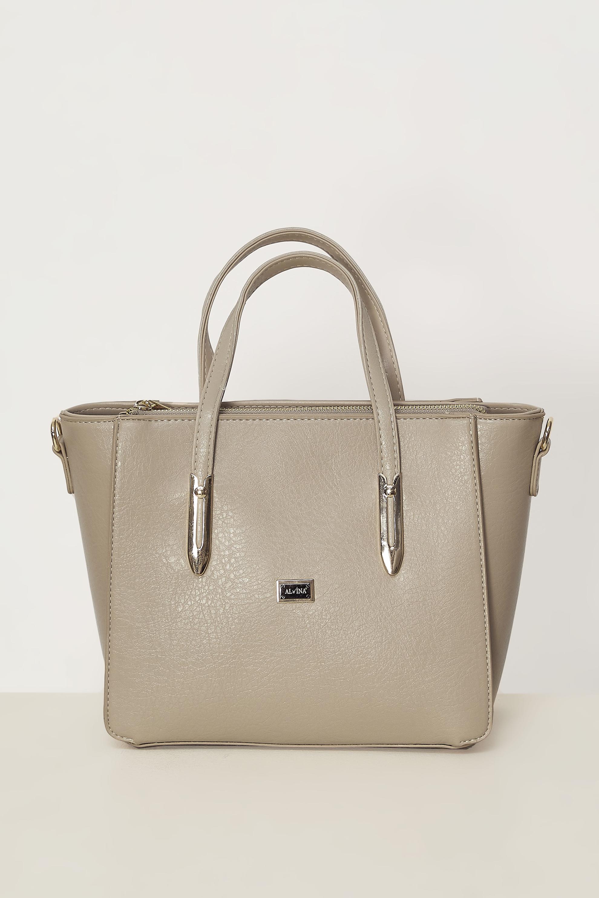 Hijab clothing MINK ALVINA FAUX-LEATHER BAG 4083