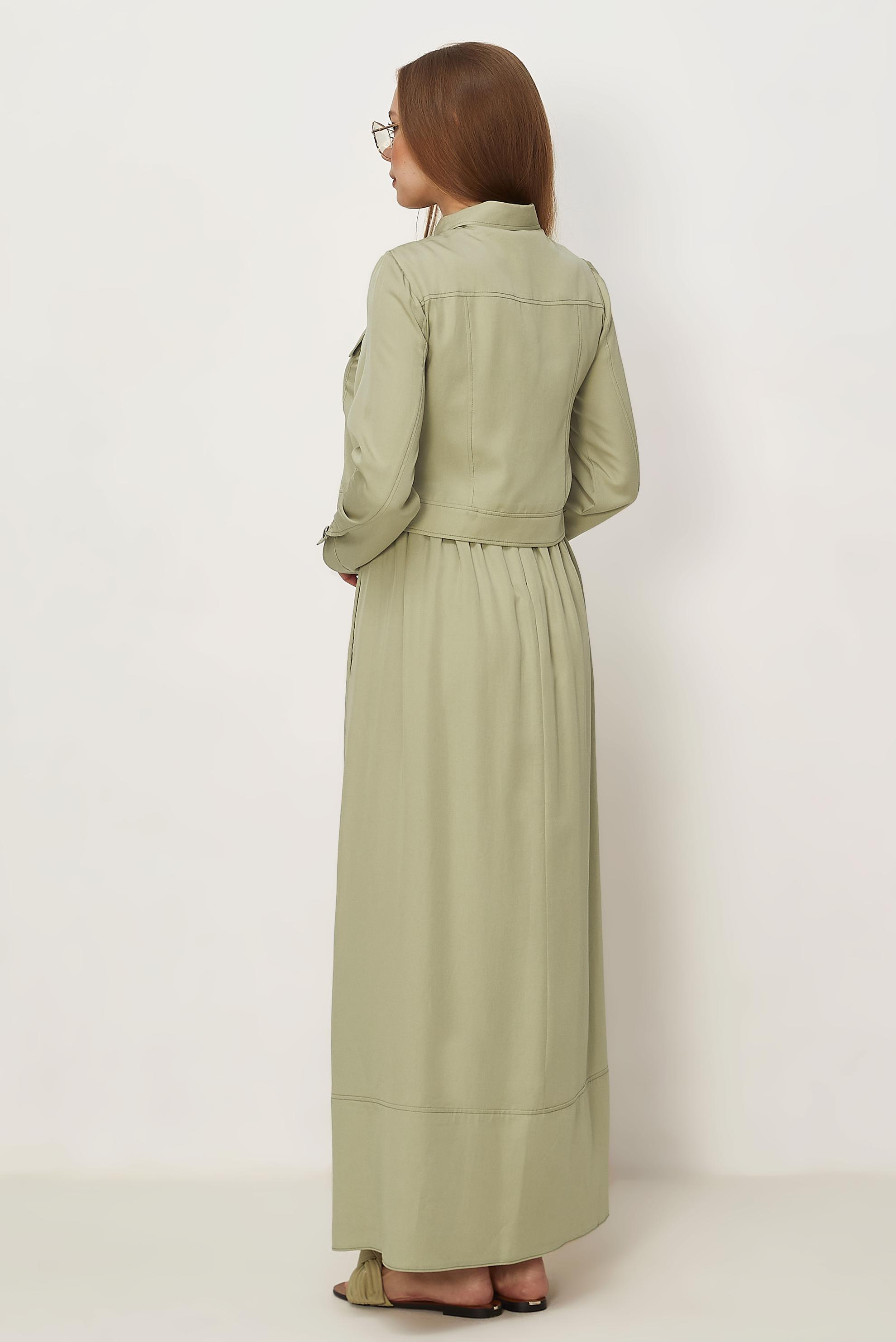 Hijab-Kleidung BEIGE SCHLEIFEN DETAILLIERTES KLEIDUNGSSET 46412